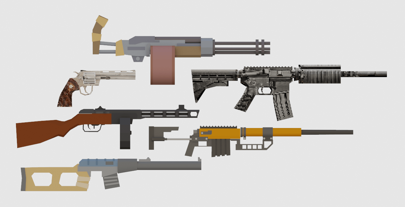 Learn how to model low poly 3d guns r/unturned