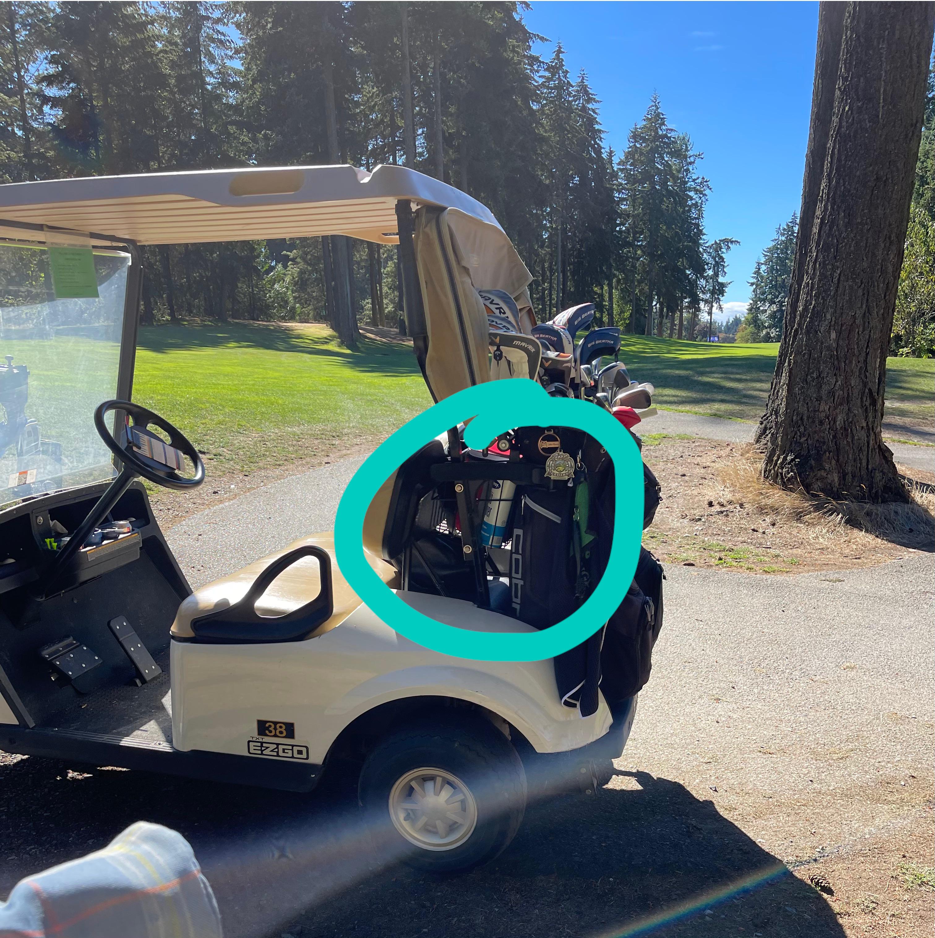 Glass cleaner in the golf cart r/golf