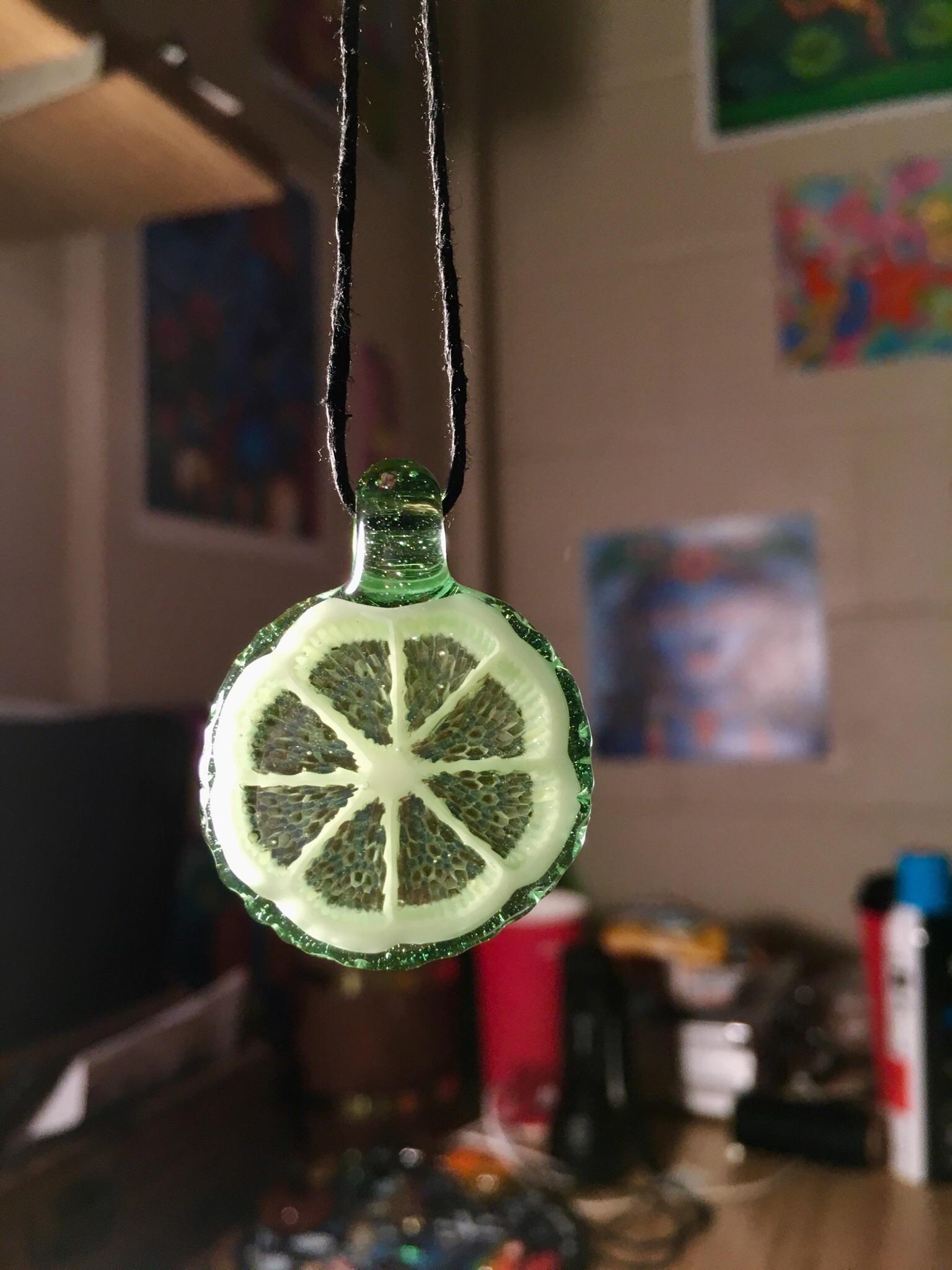 My first piece from Lyons glass, I love these slice pendants glassheads