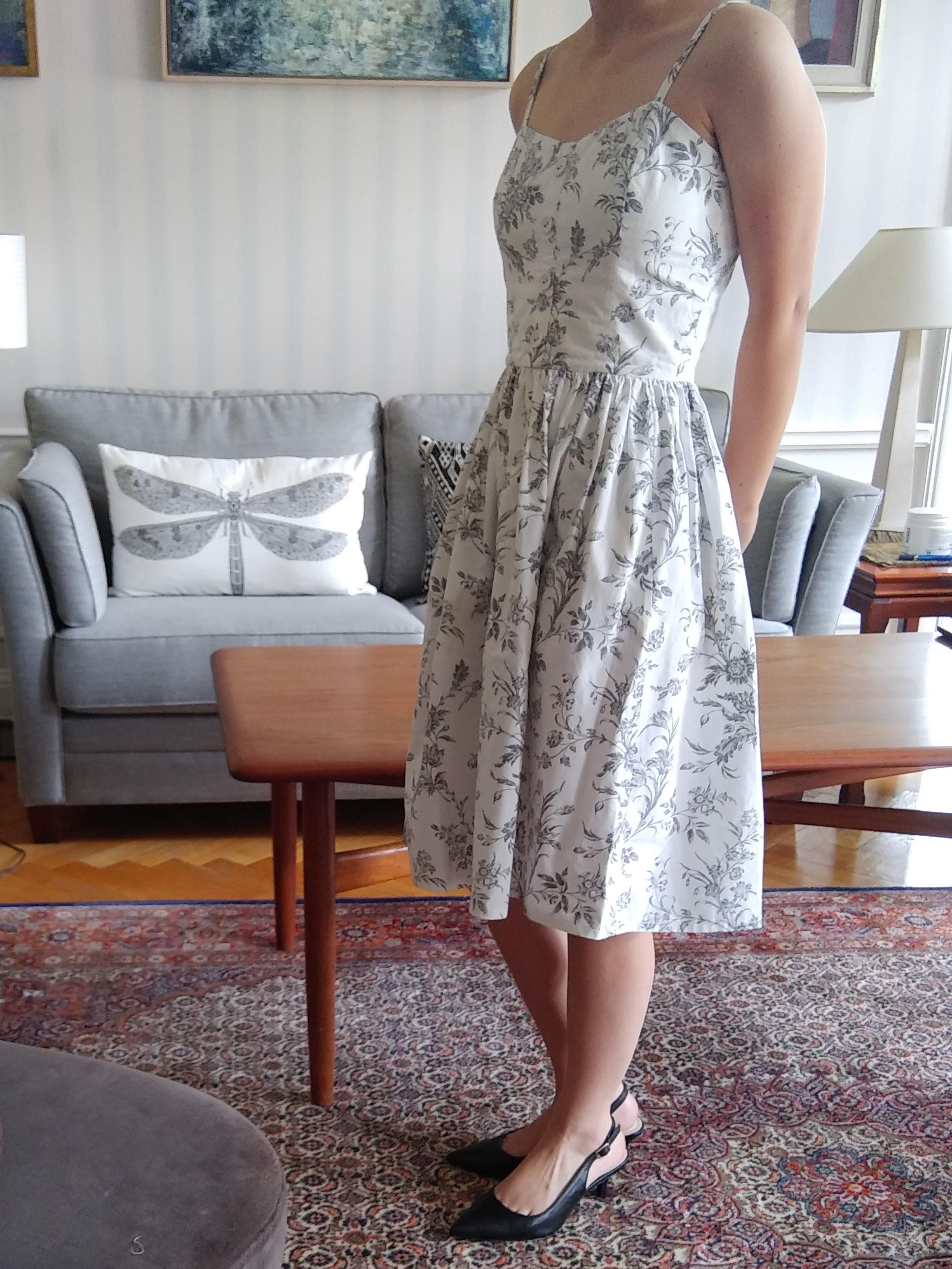 Finally photographed the sundress I made this spring out of bed sheets