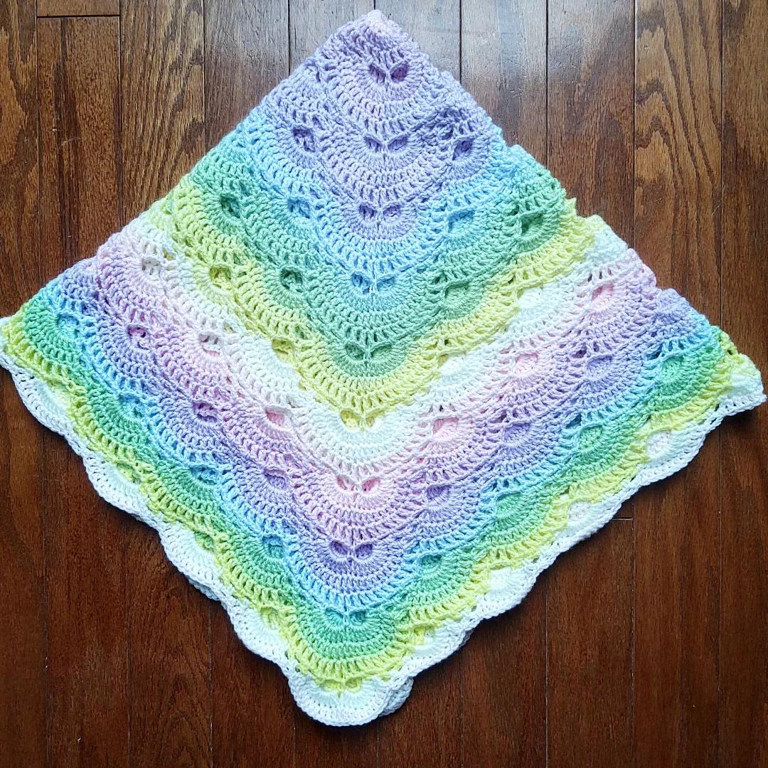 Crochet Virus Stitch Blanket.... Used Mandala Yarn in the Colorway