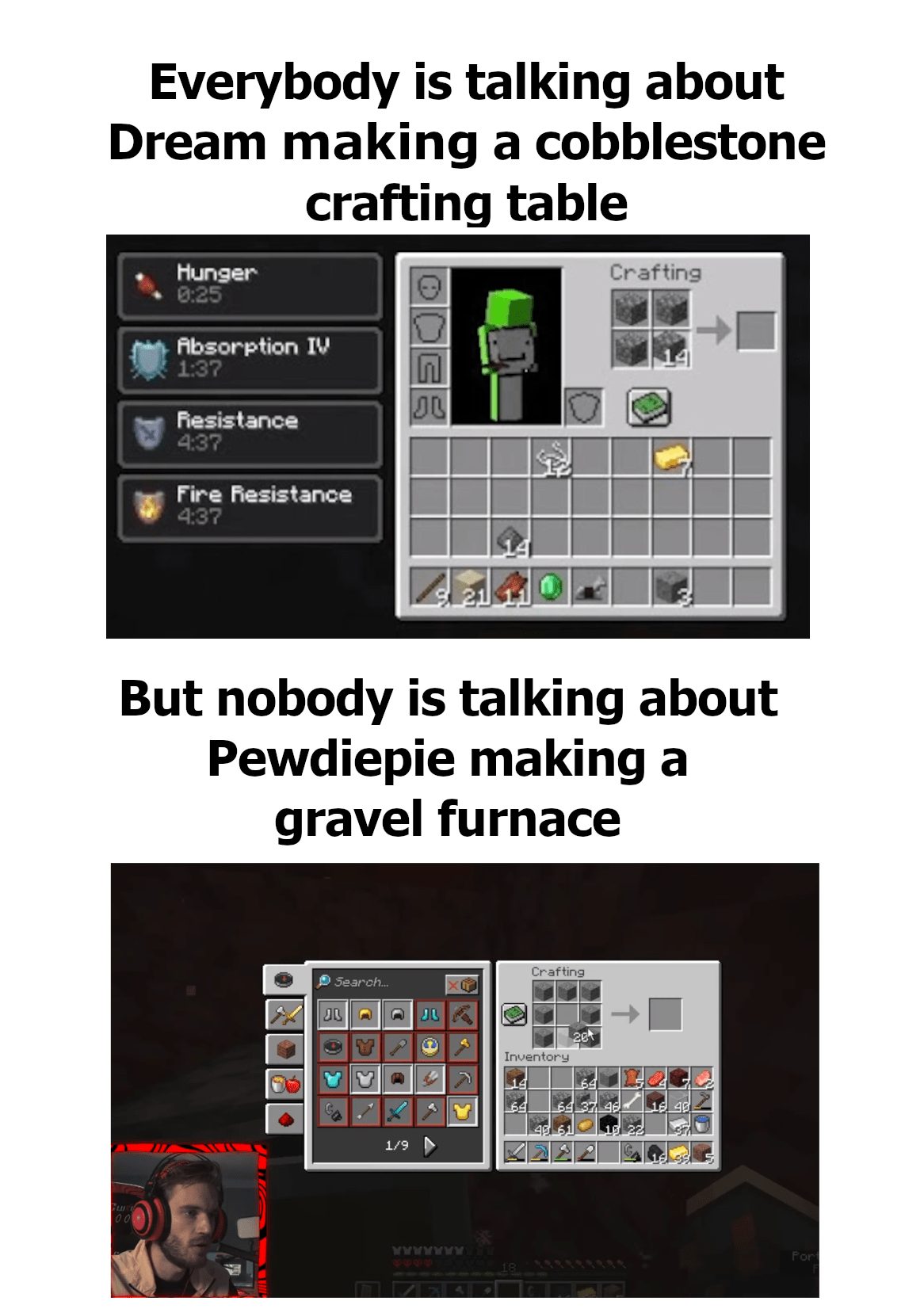 Cobblestone Crafting Table Pewdiepie's Sequel r/PewdiepieSubmissions