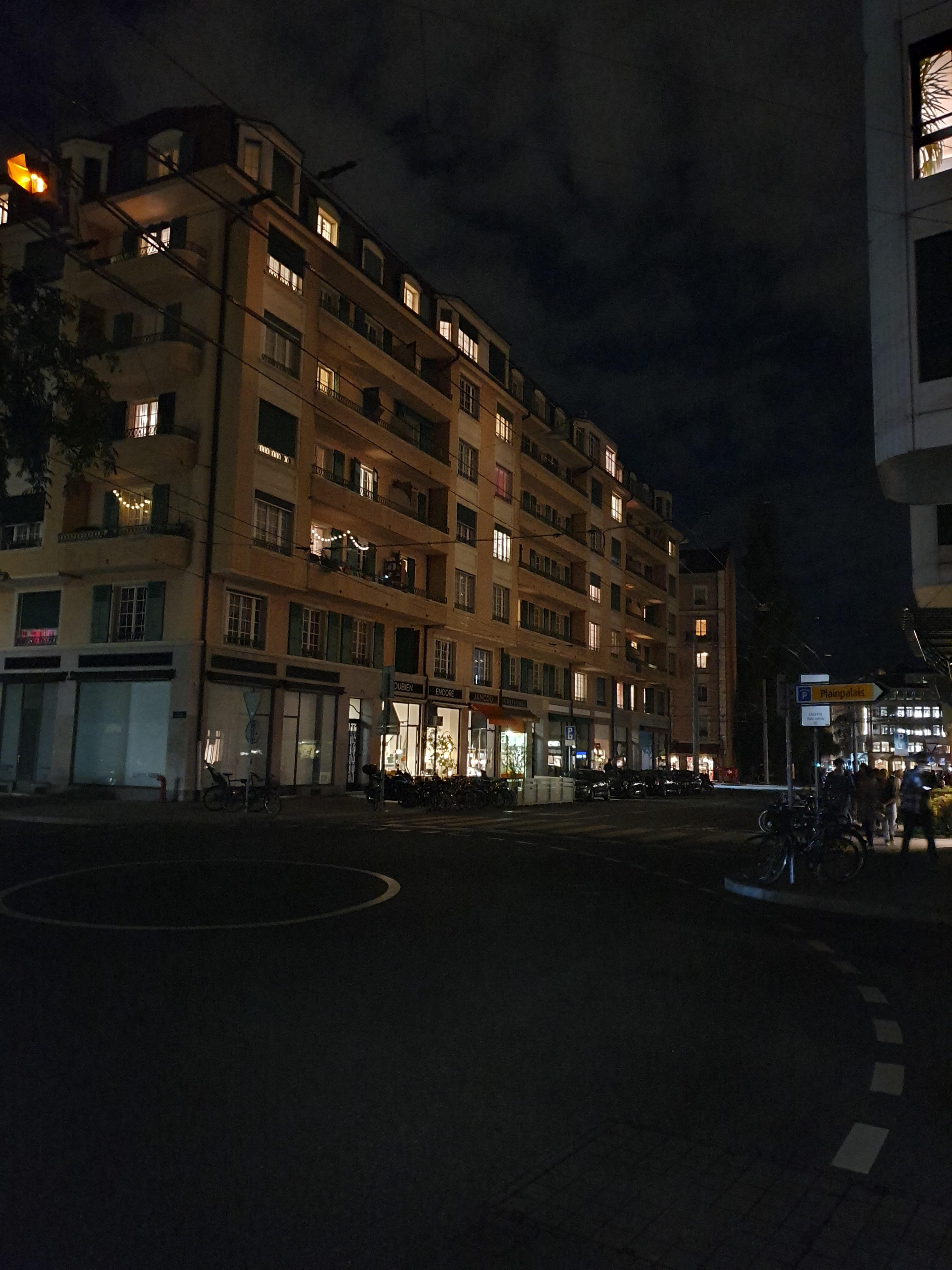 Once a year in Geneva the street lights are turned off to raise