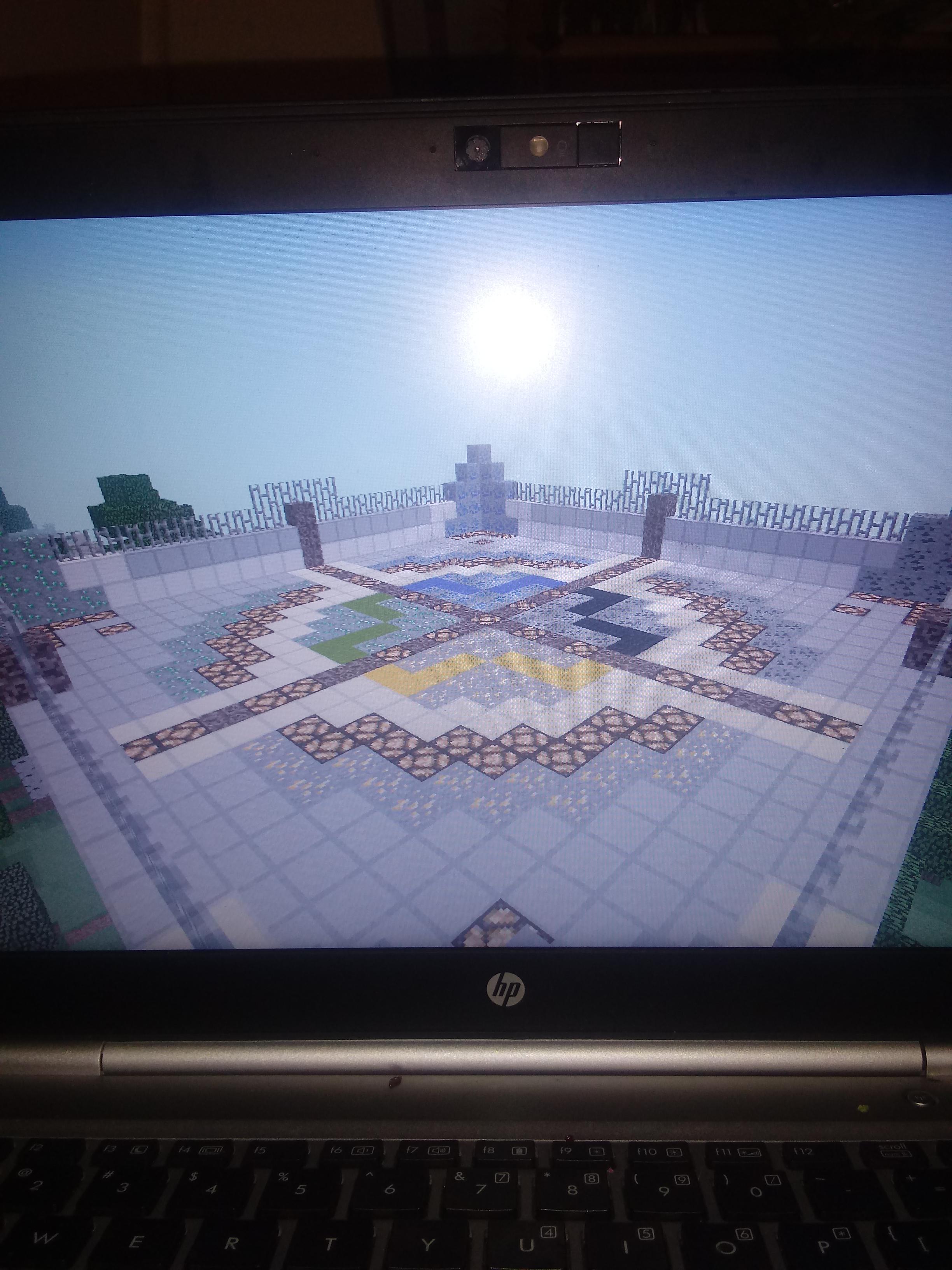 Mob fighting ring I made after I tried to make mobs fight. Don't know