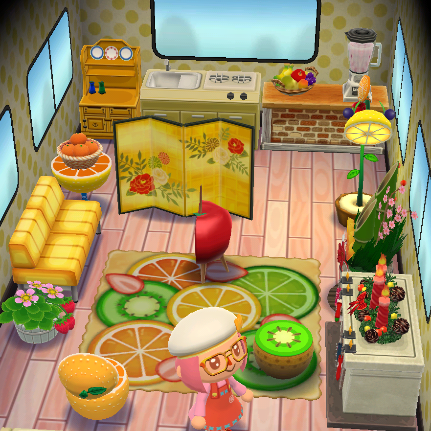 I love the new fruit furniture so much! r/ACPocketCamp
