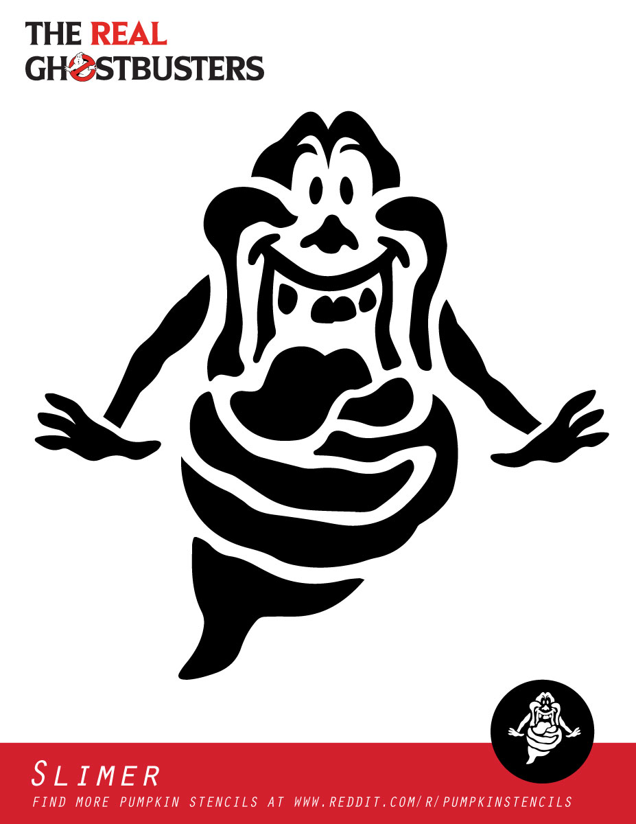Ghostbusters Slimer (Free Pumpkin Stencil Pumpkin Pattern Pumpkin