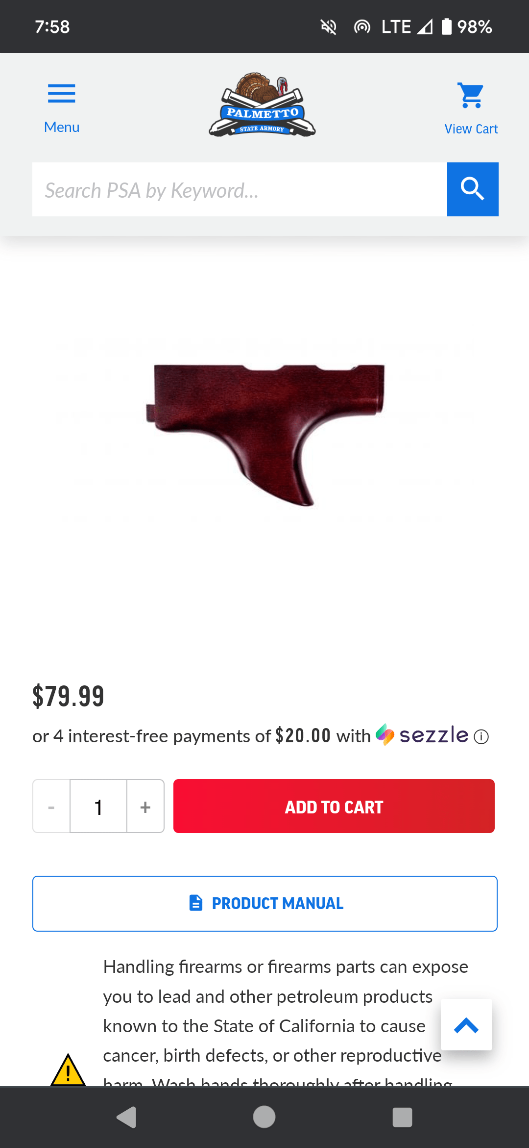 Has this ever been considered a vert grip thus making a pistol an sbr