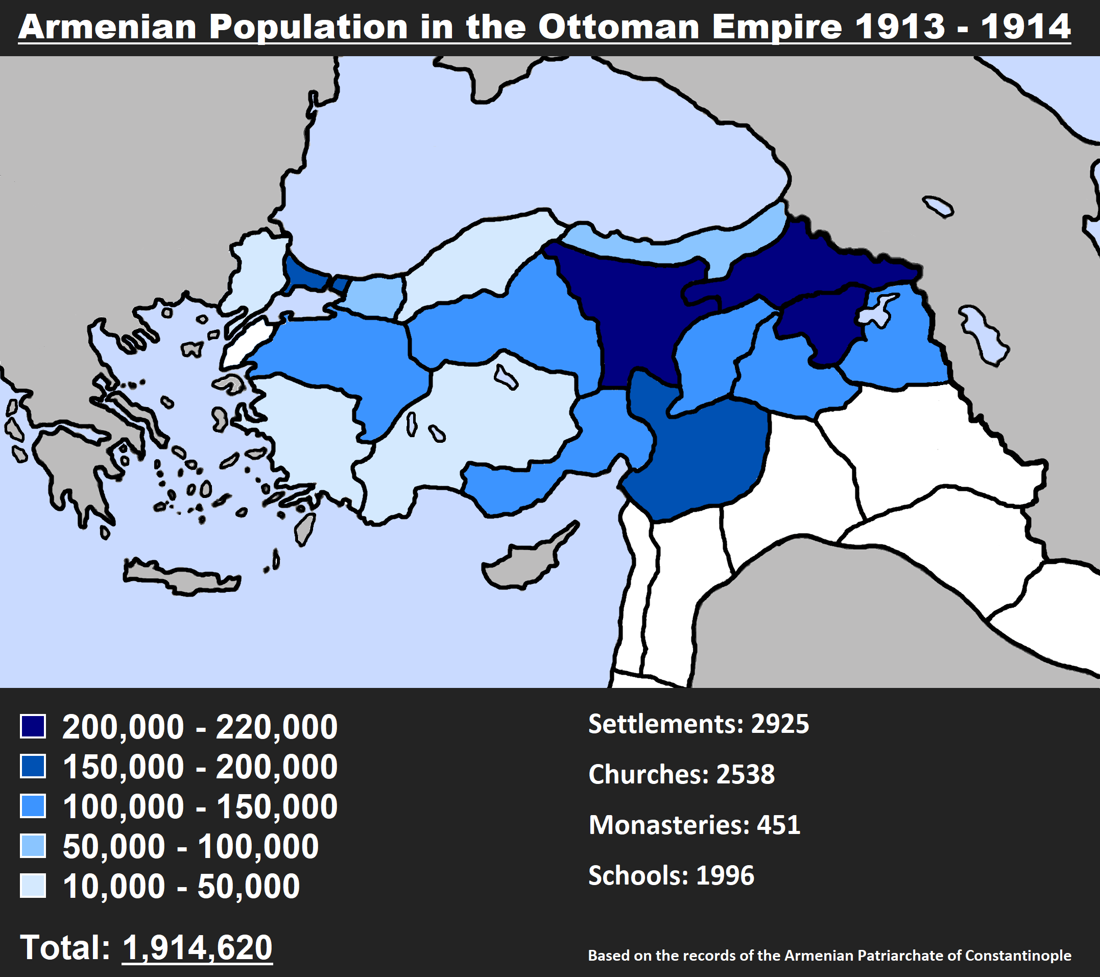Armenian Population in the Ottoman Empire 19131914 (Additional