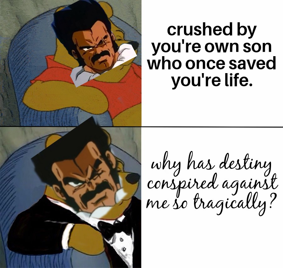 I watched the big green dub so I decided to make a little meme about it