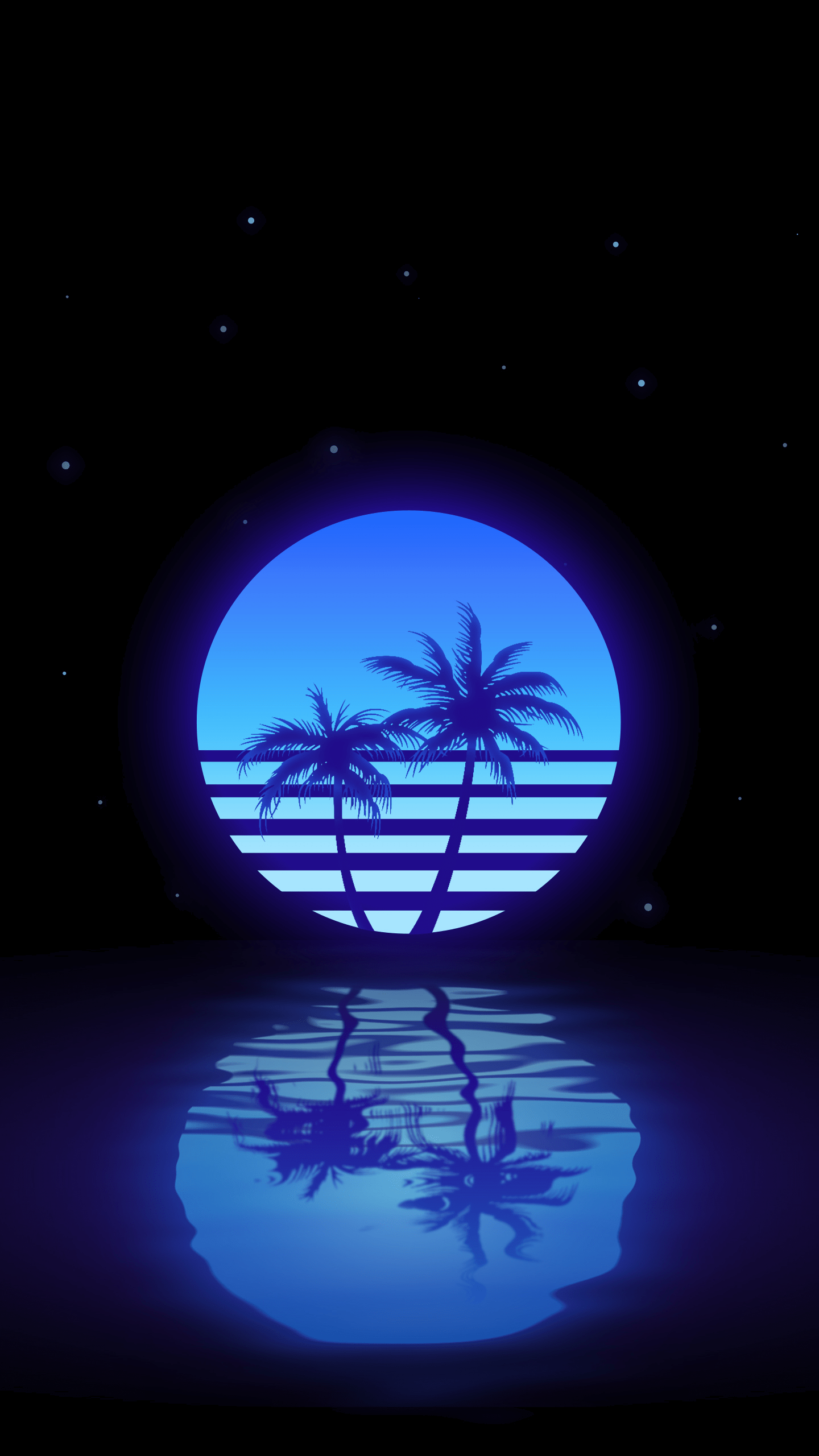 Blue Vibes [1440x2560] r/Amoledbackgrounds