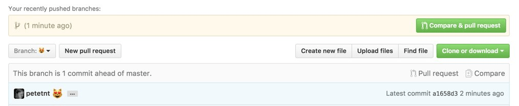 Using emojis as git branch names, filenames and of course commit