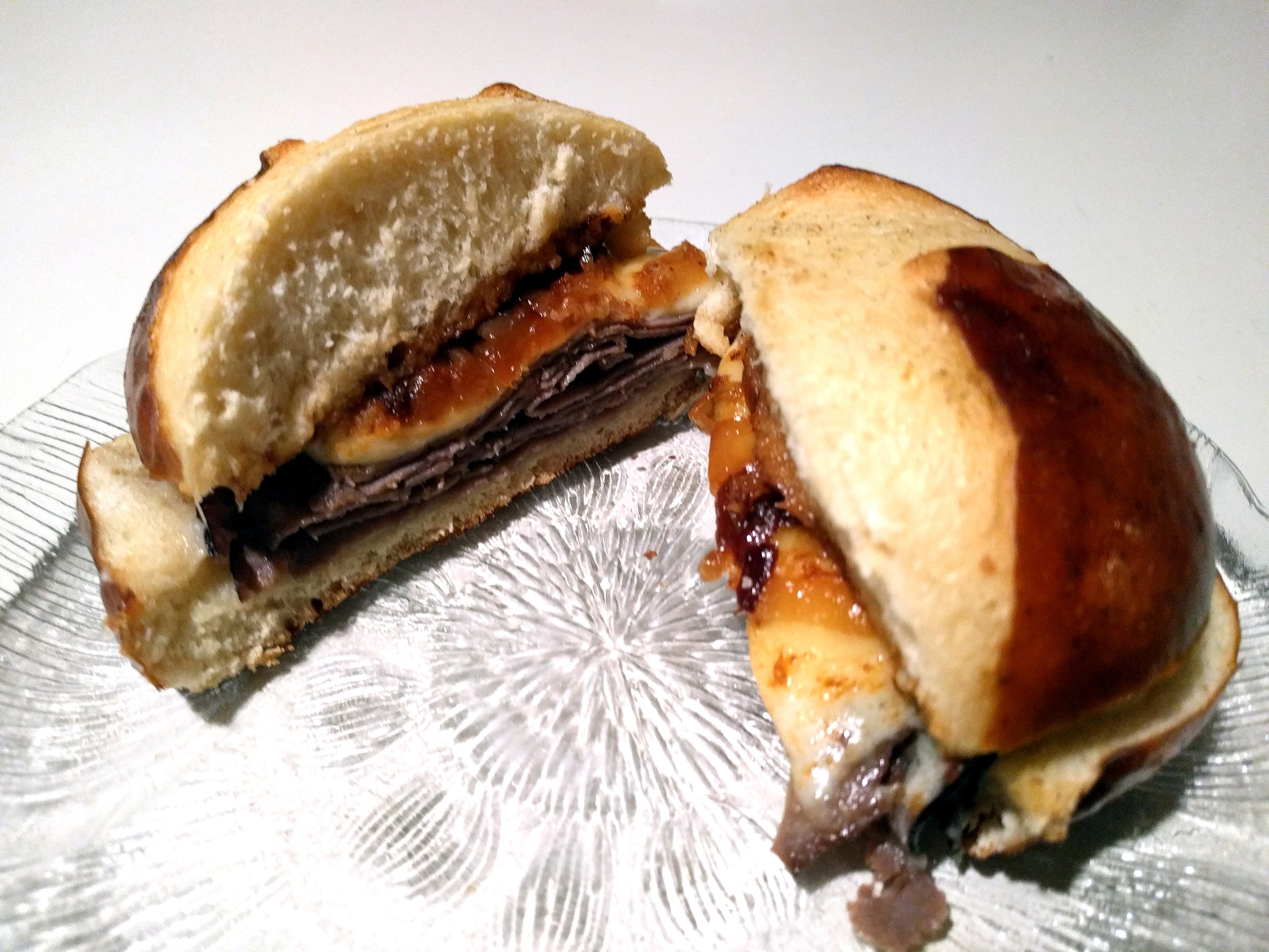 I found my new favorite. Hot roast beef au jus (jus not pictured) with