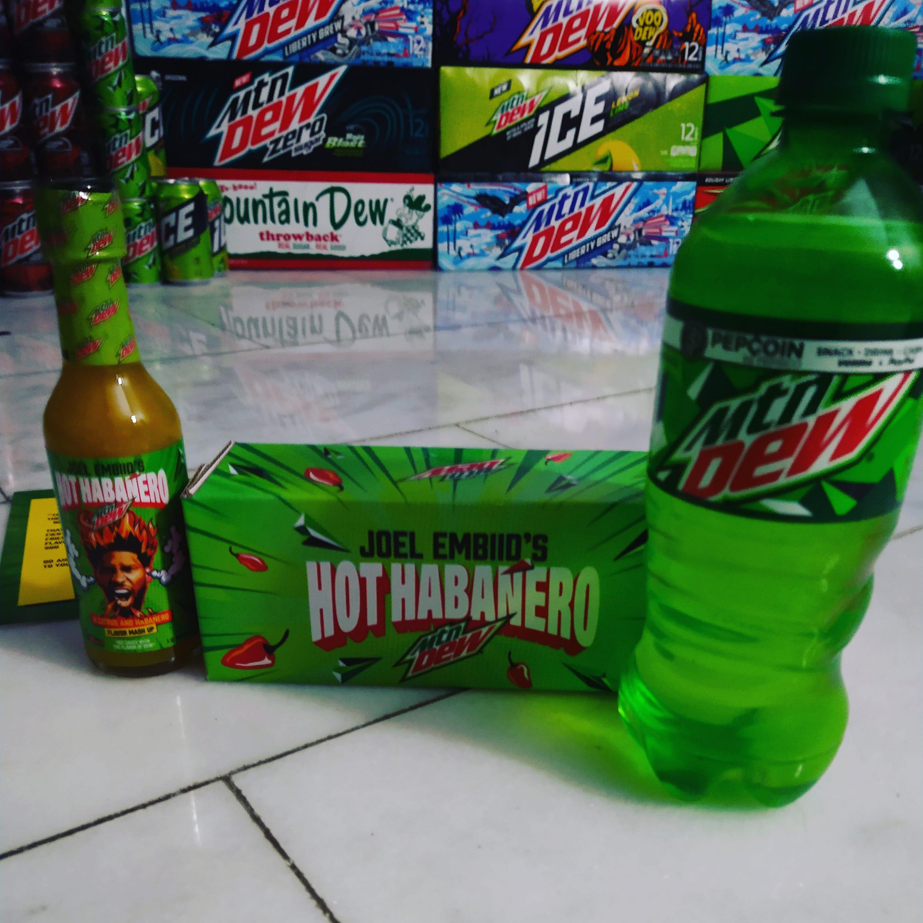 Joel Embiid Hot Sauce / Mountain Dew Hot Sauce Joel Embiid Only 500 Not