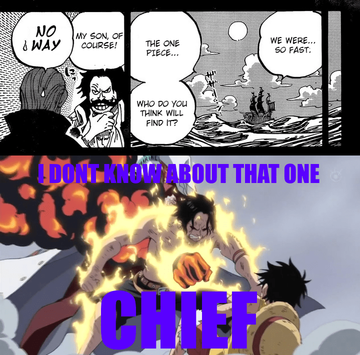 [spoiler for ch 968] i dont know about that one chief MemePiece