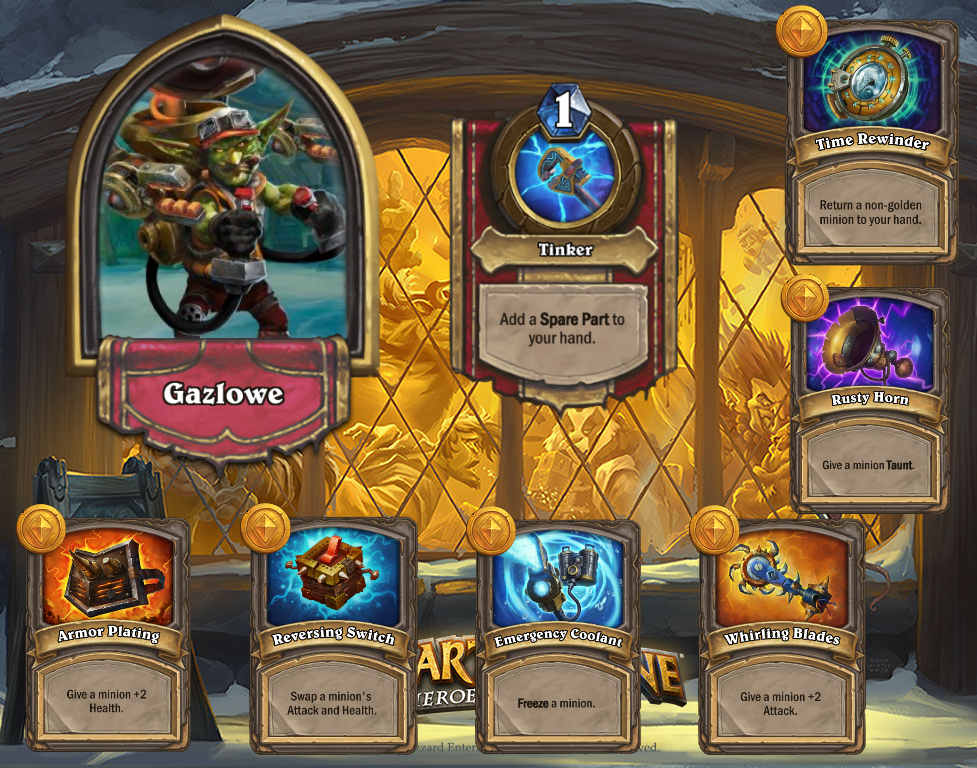 Battleground Hero Gazlowe (Spare Parts) r/customhearthstone