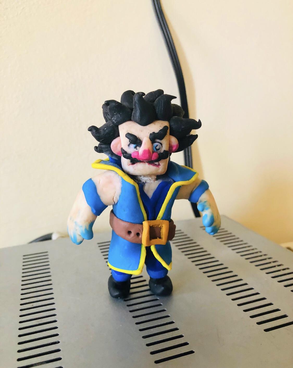 I made the Electro Wizard (polymer clay) r/ClashRoyale