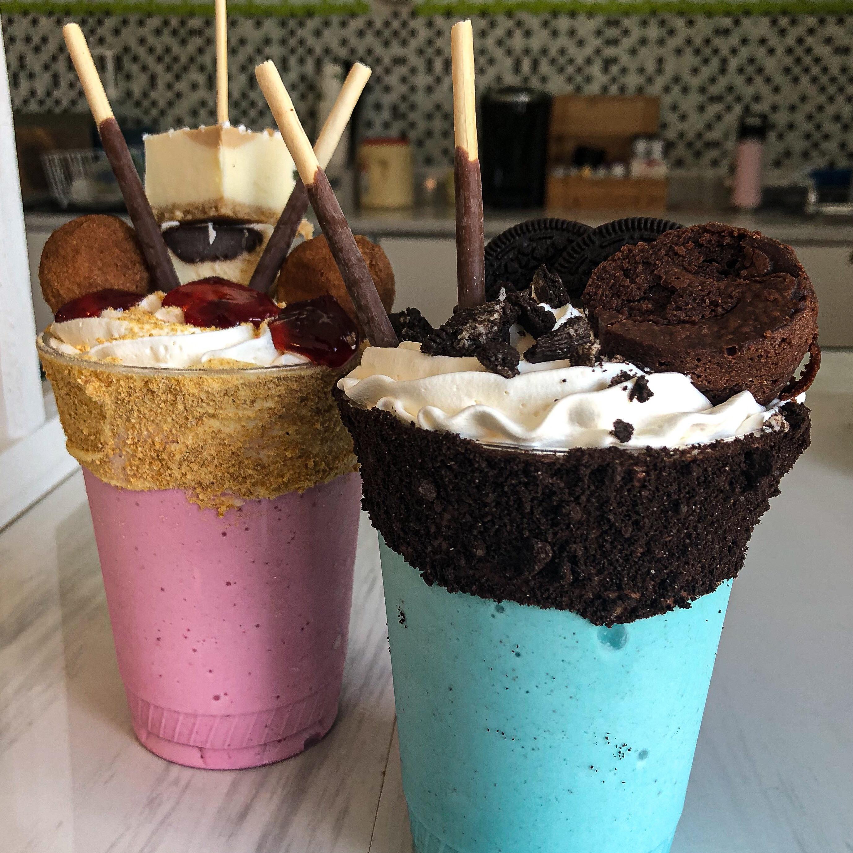 Local shop upped their milkshake game, I give you the “Cookie Monster