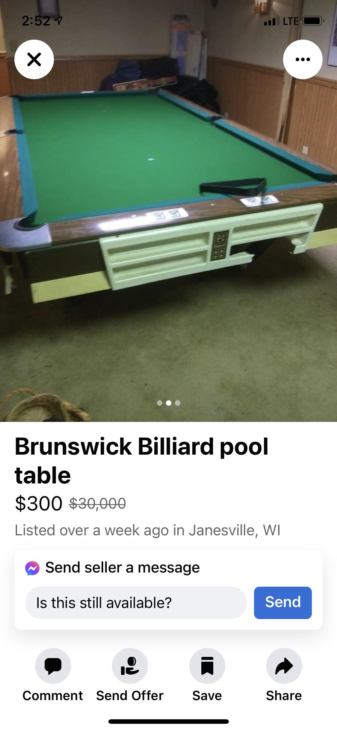 I already have a dream table. I saw this on Marketplace. Might be a good deal for someone r