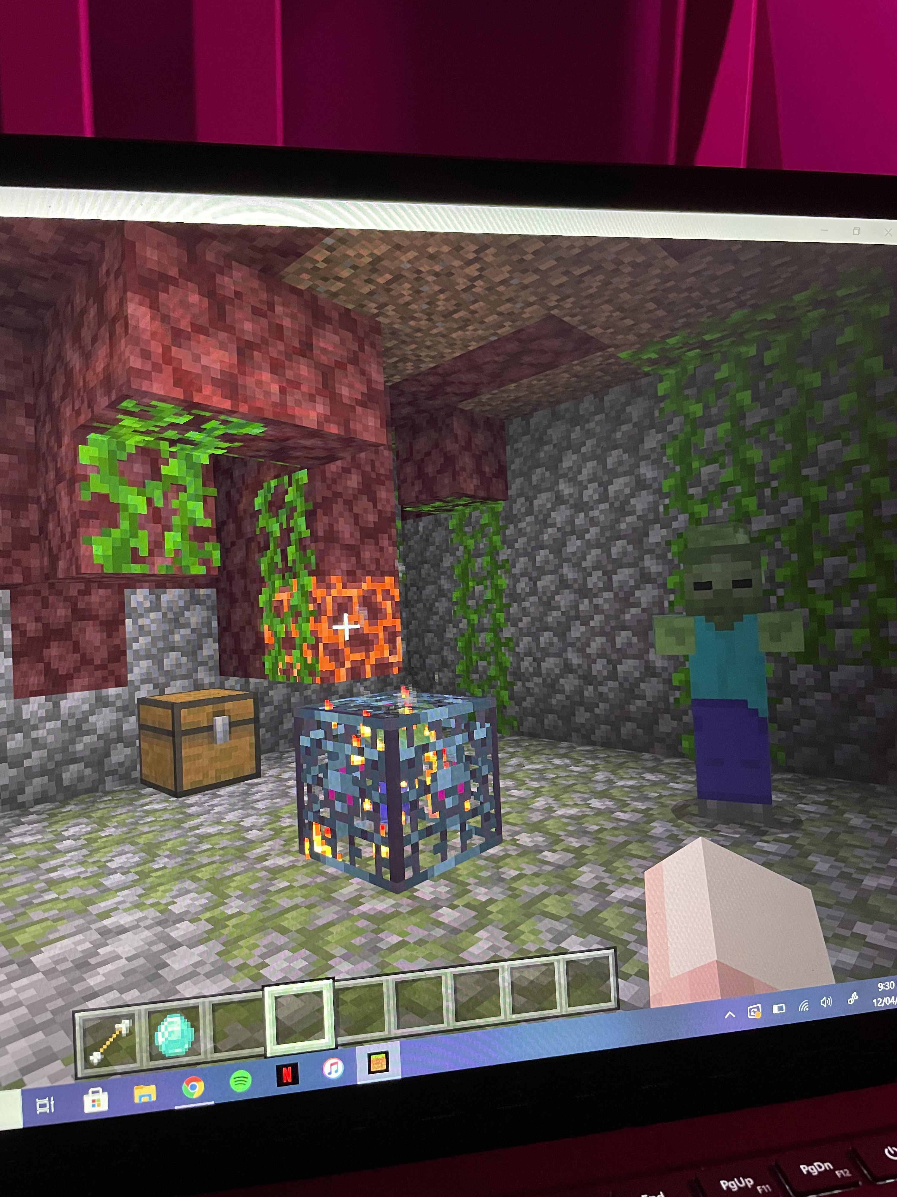 a ruined portal mashed with underground dungeon r/Minecraft