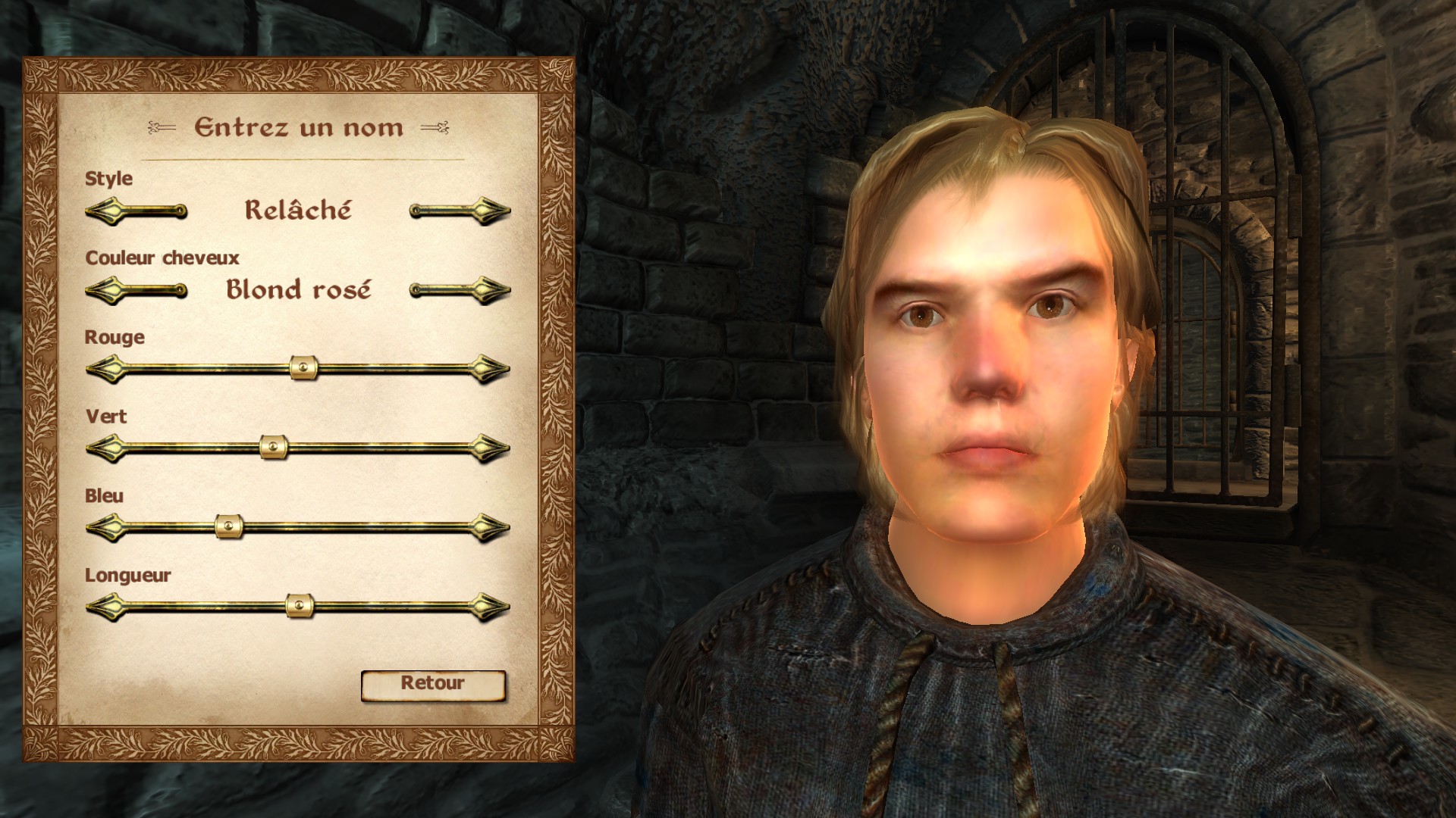 Accidentally made Justin Bieber in the game lol oblivion