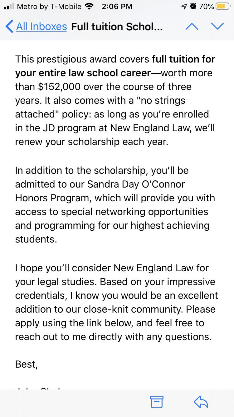 How To Get A Full Ride Scholarship To Law School School Walls