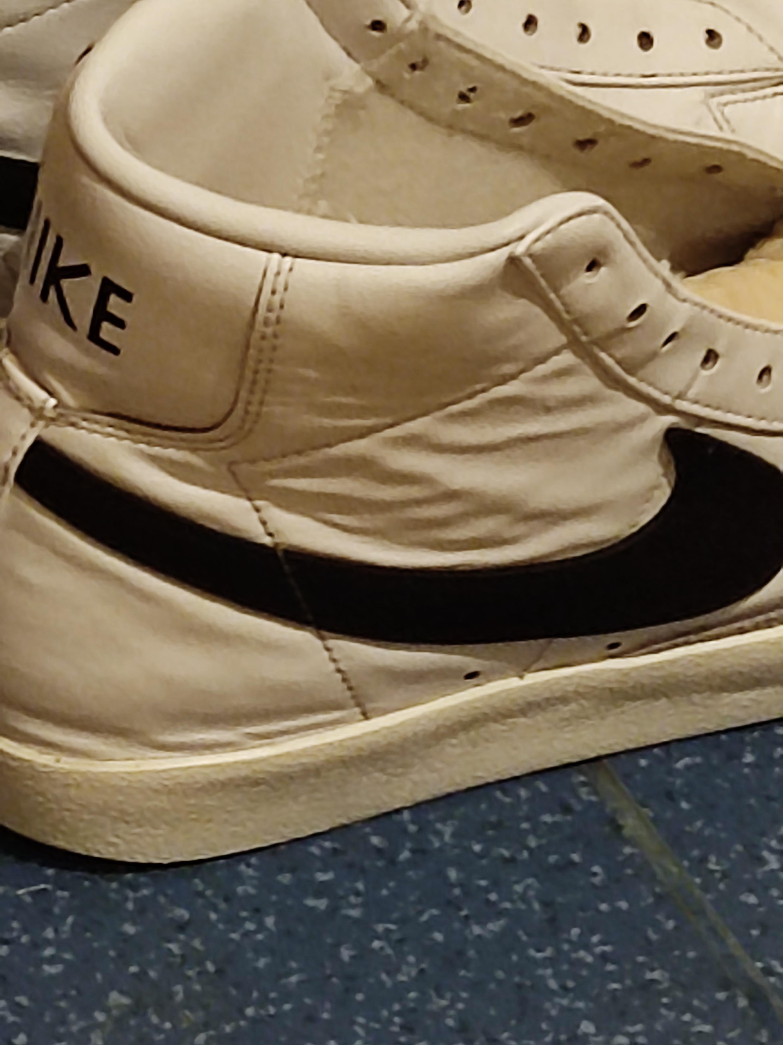 Today I washed my nike blazers with water and dishwashing detergent