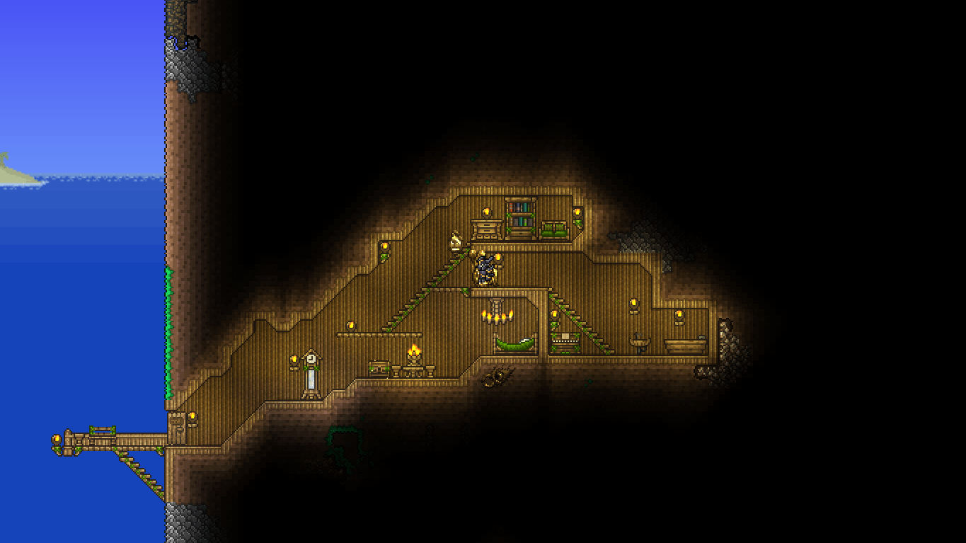 Simple palm wood house r/Terraria