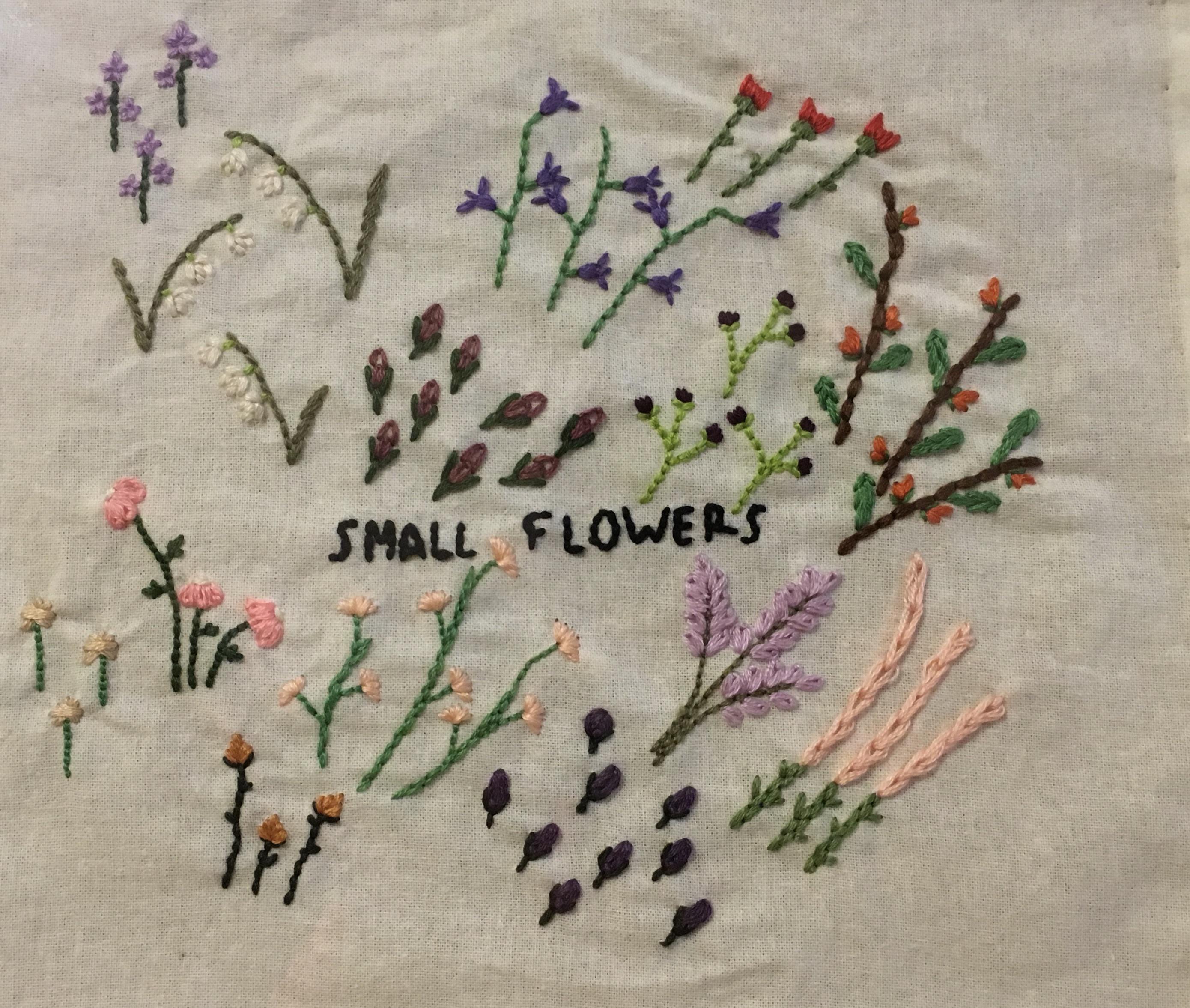 Small flowers! r/Embroidery