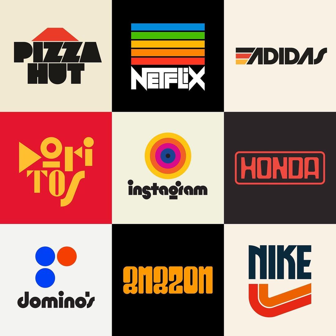 Retro design of currently wellknown brands by Rafael Serra r/graphic