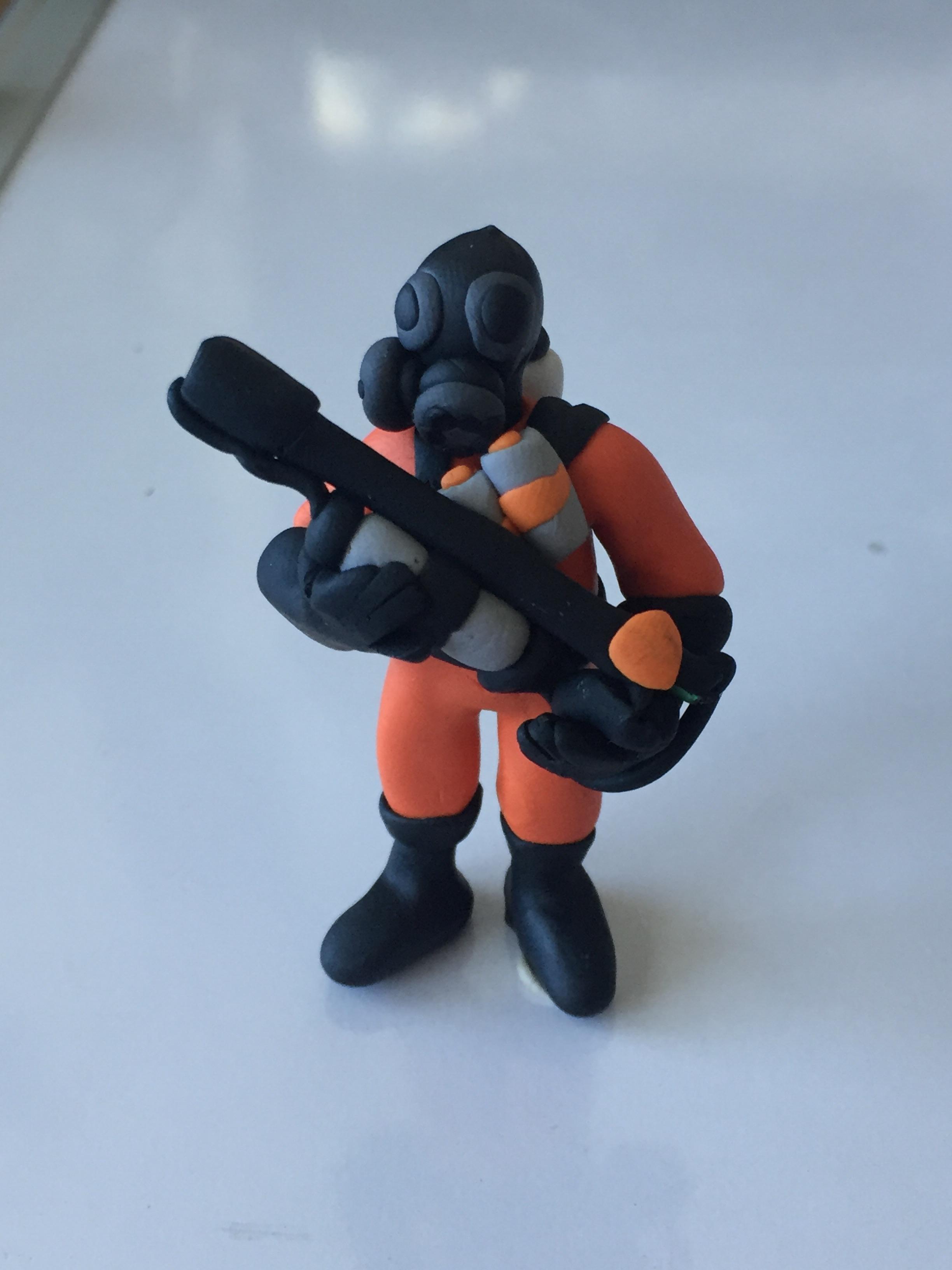 Pyro Clay Figure r/tf2
