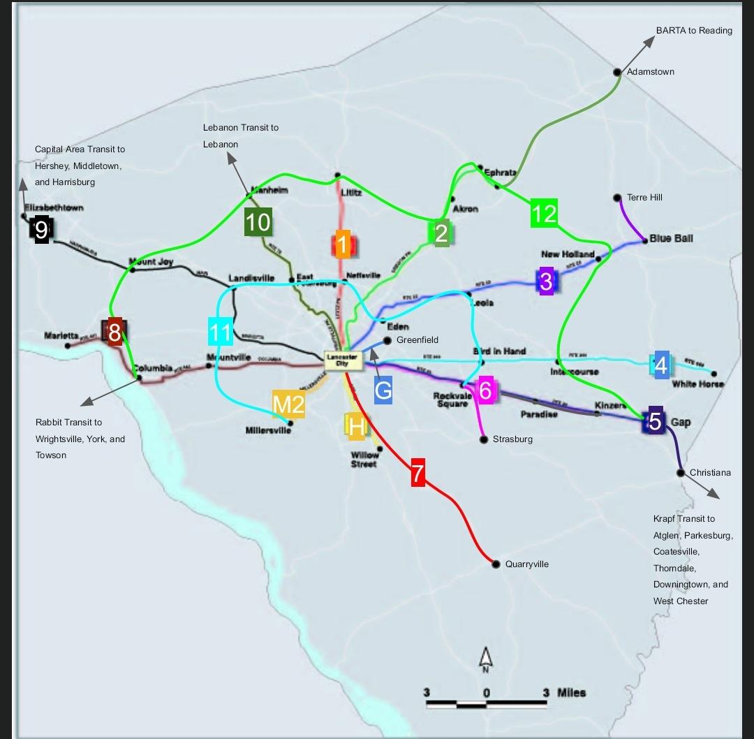 My Fantasy Red Rose Transit Bus Network Thoughs? r/lancaster