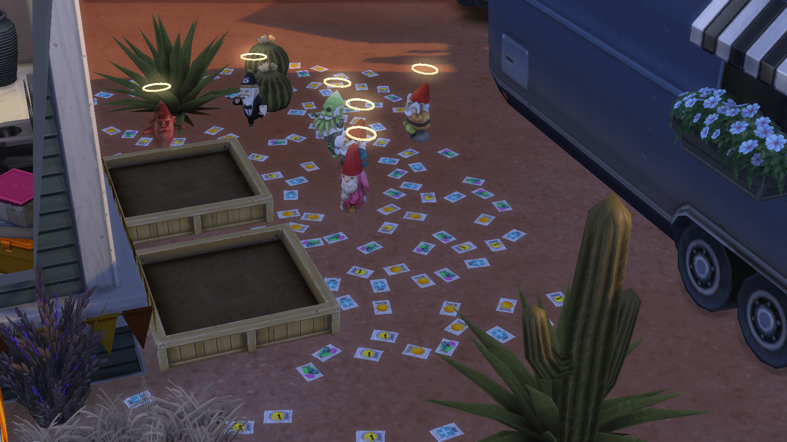 It's been three days, and the gnomes are still lurking outside thesims