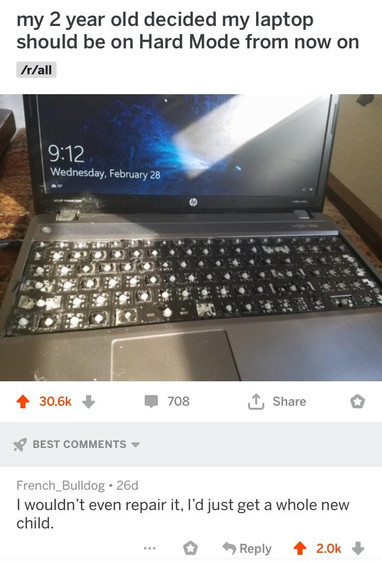 Never leave your computer with your kid r/KidsAreFuckingStupid