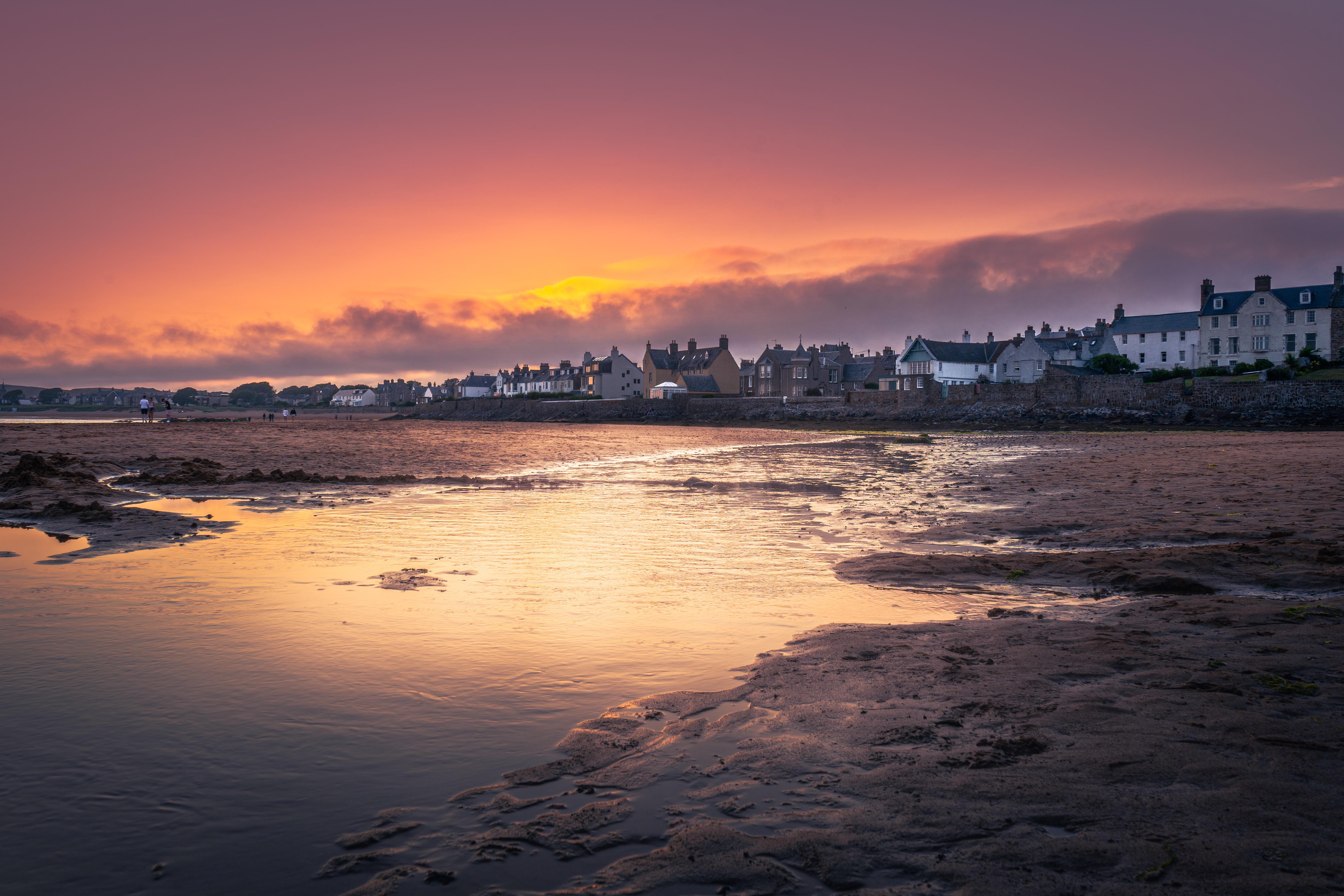 Elie Beach sunset, Scotland r/pics