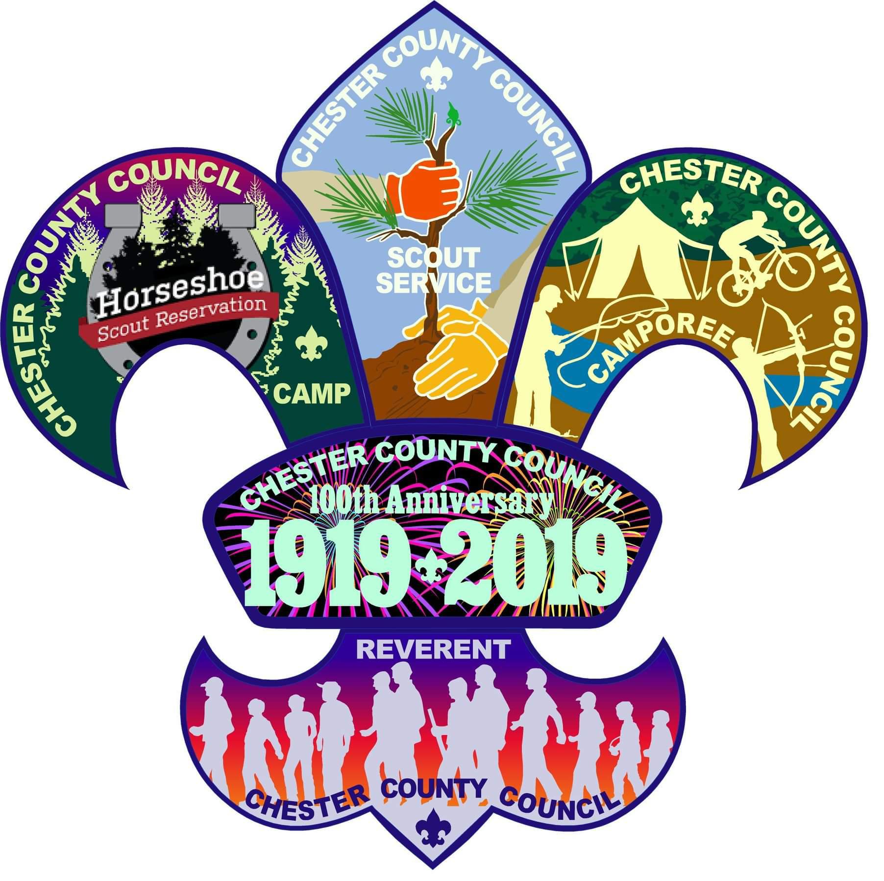 Chester County Council 100th Anniversary Set r/BSApatches