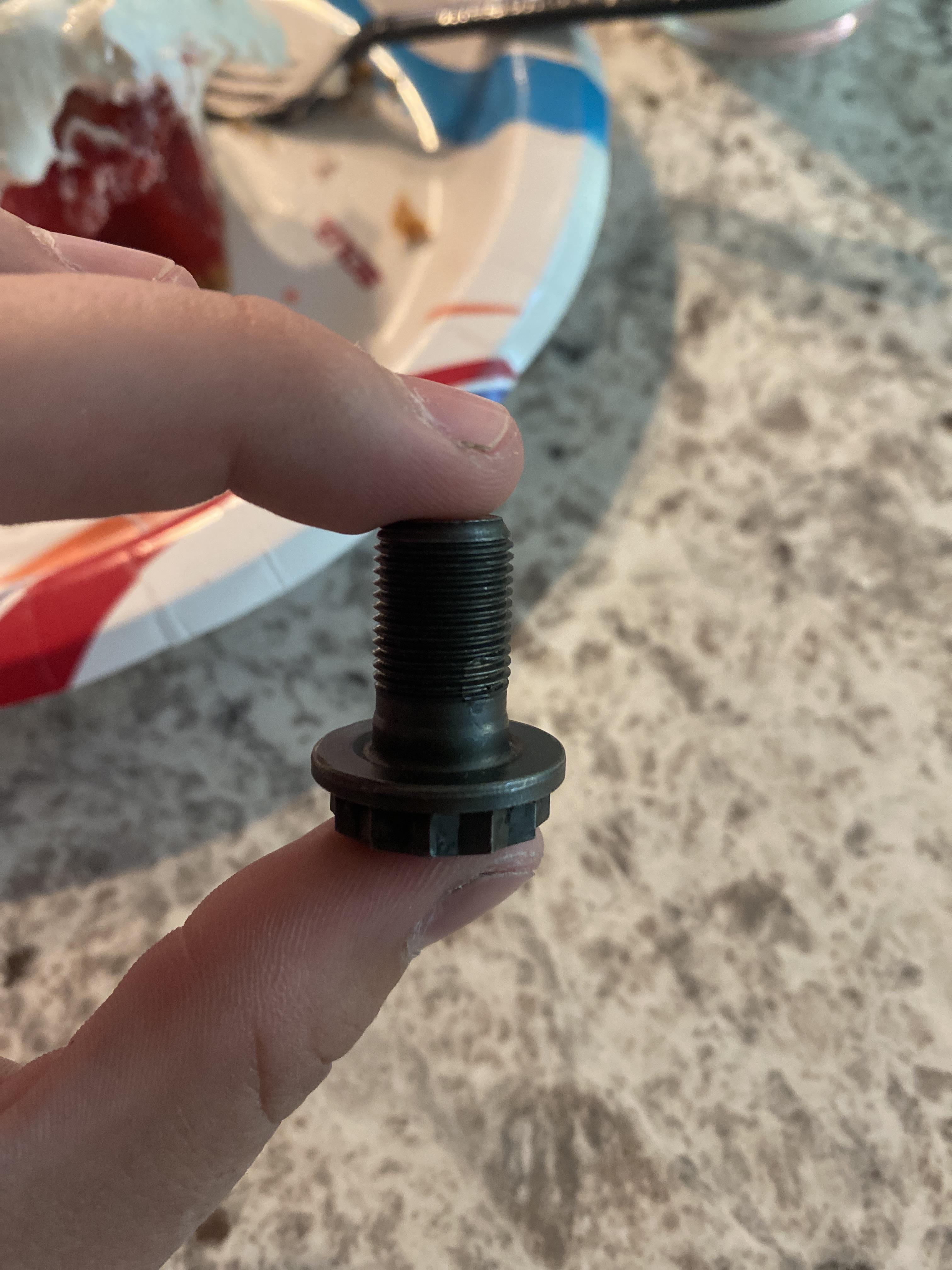 Any one know the thread specs for a d17a2 fly wheel bolt. Stripped a