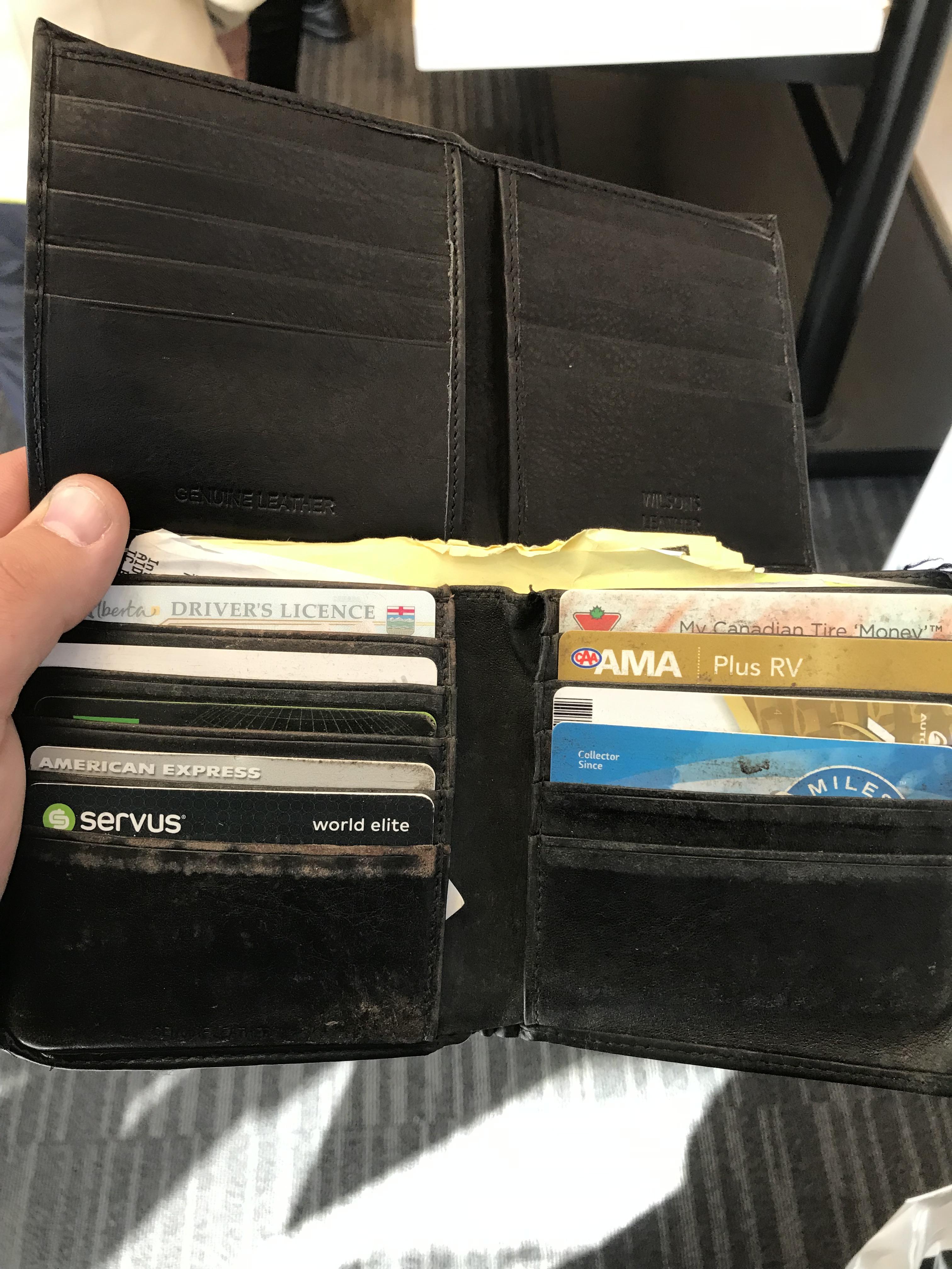 BIFL Wilson Leather Wallet. 5 card high as opposed to 4