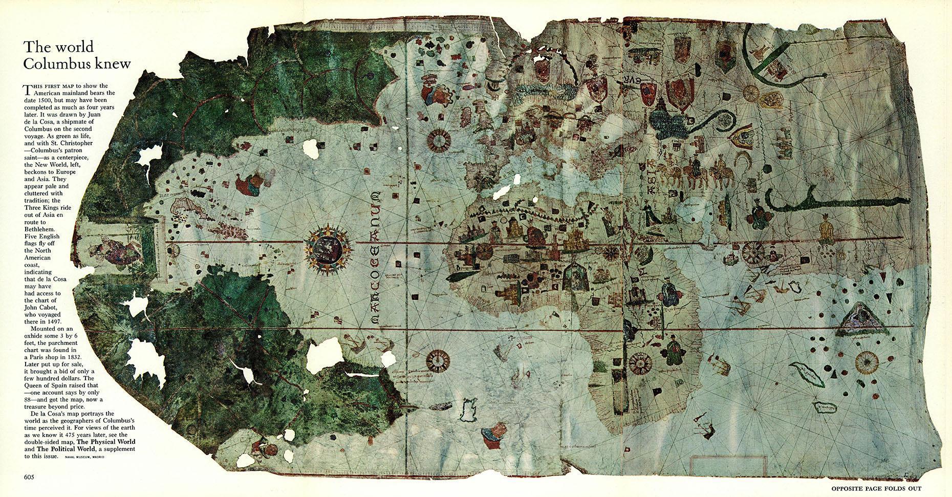 A Map Of The World Of What Columbus Thought The world Columbus knew [1860x971] MapPorn