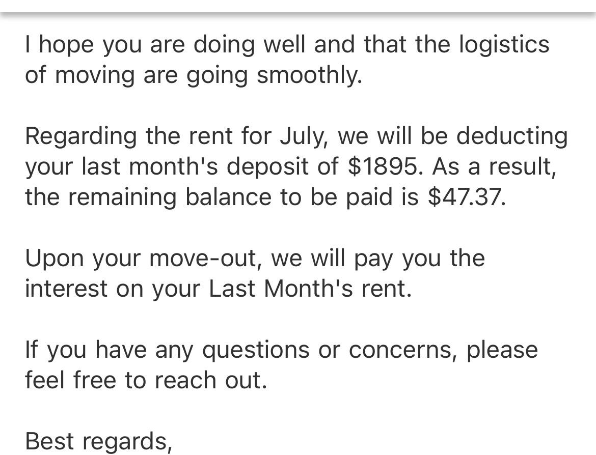 Is this correct that I need to pay the difference between the last