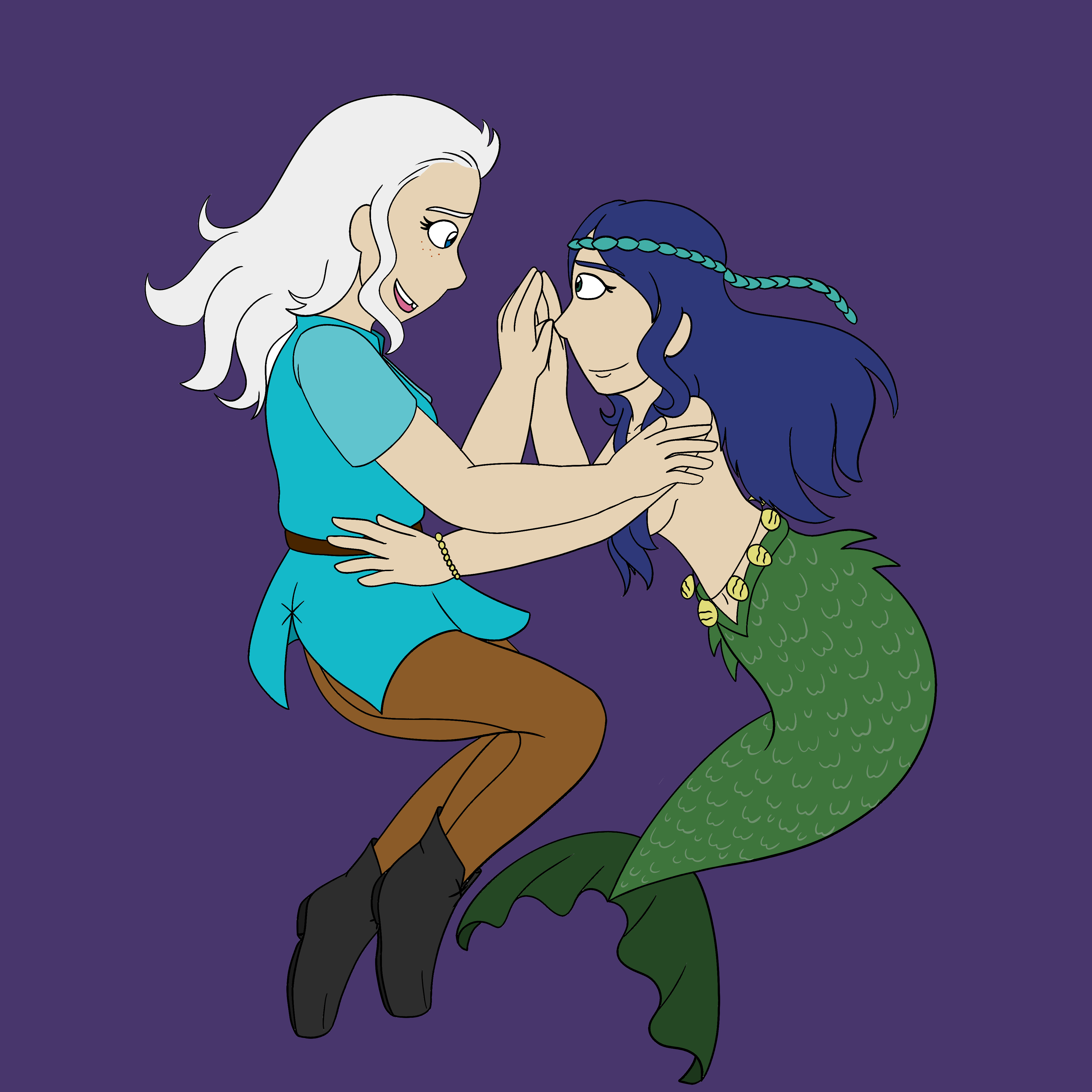 Bean and Mora for Valentine's Day r/disenchantment