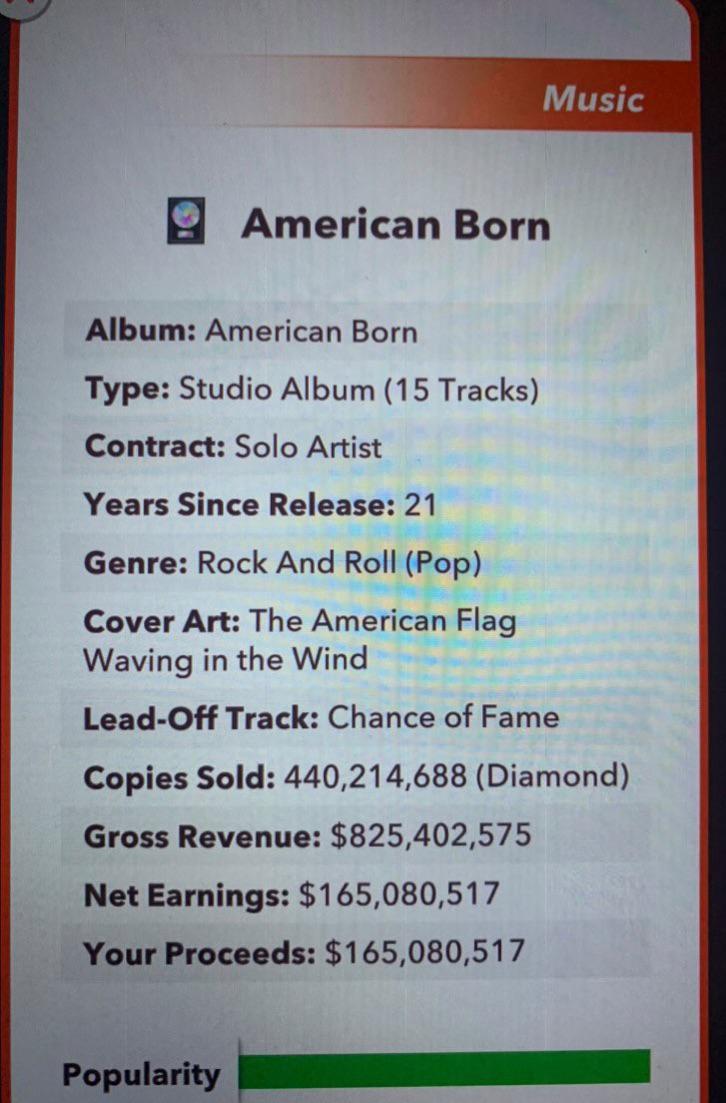 Is this the most sold album ever? r/BitLifeApp