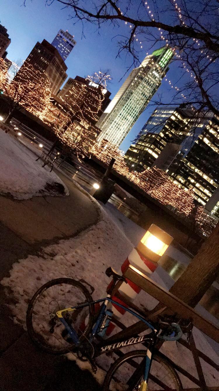 Took a very cold ride last week to look at the lights in Downtown Omaha