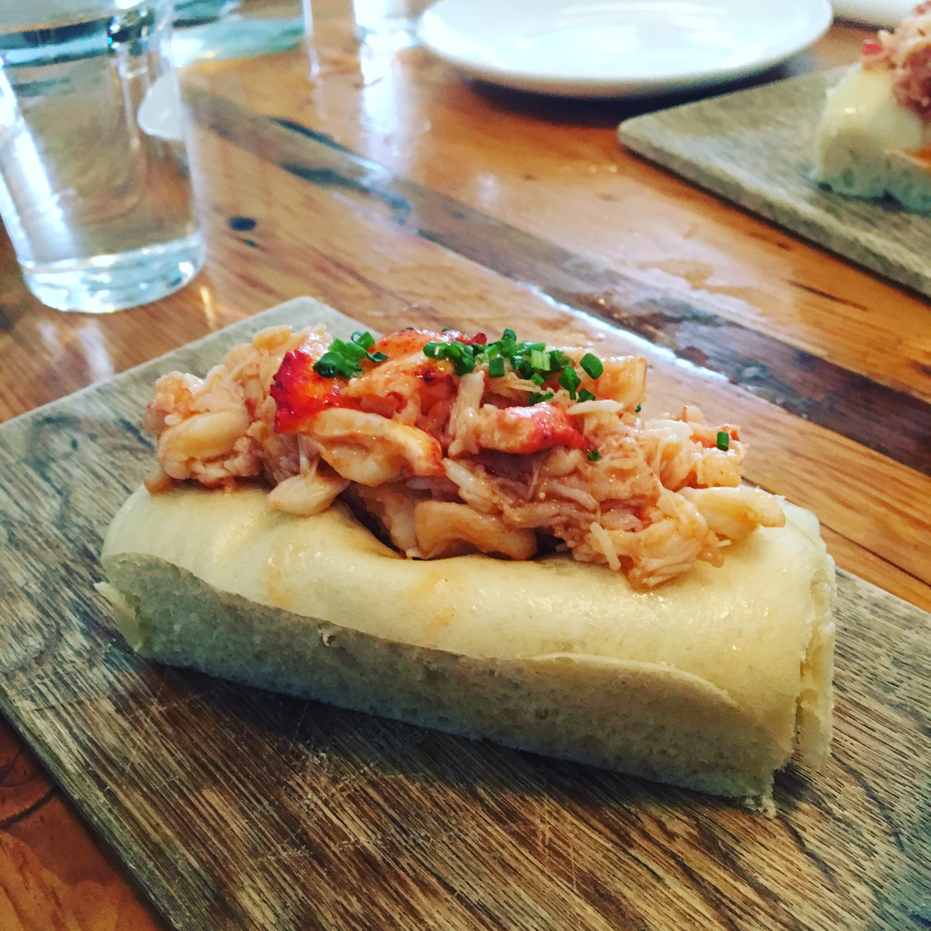 Lobster roll at Eventide in Portland, Maine r/eatsandwiches