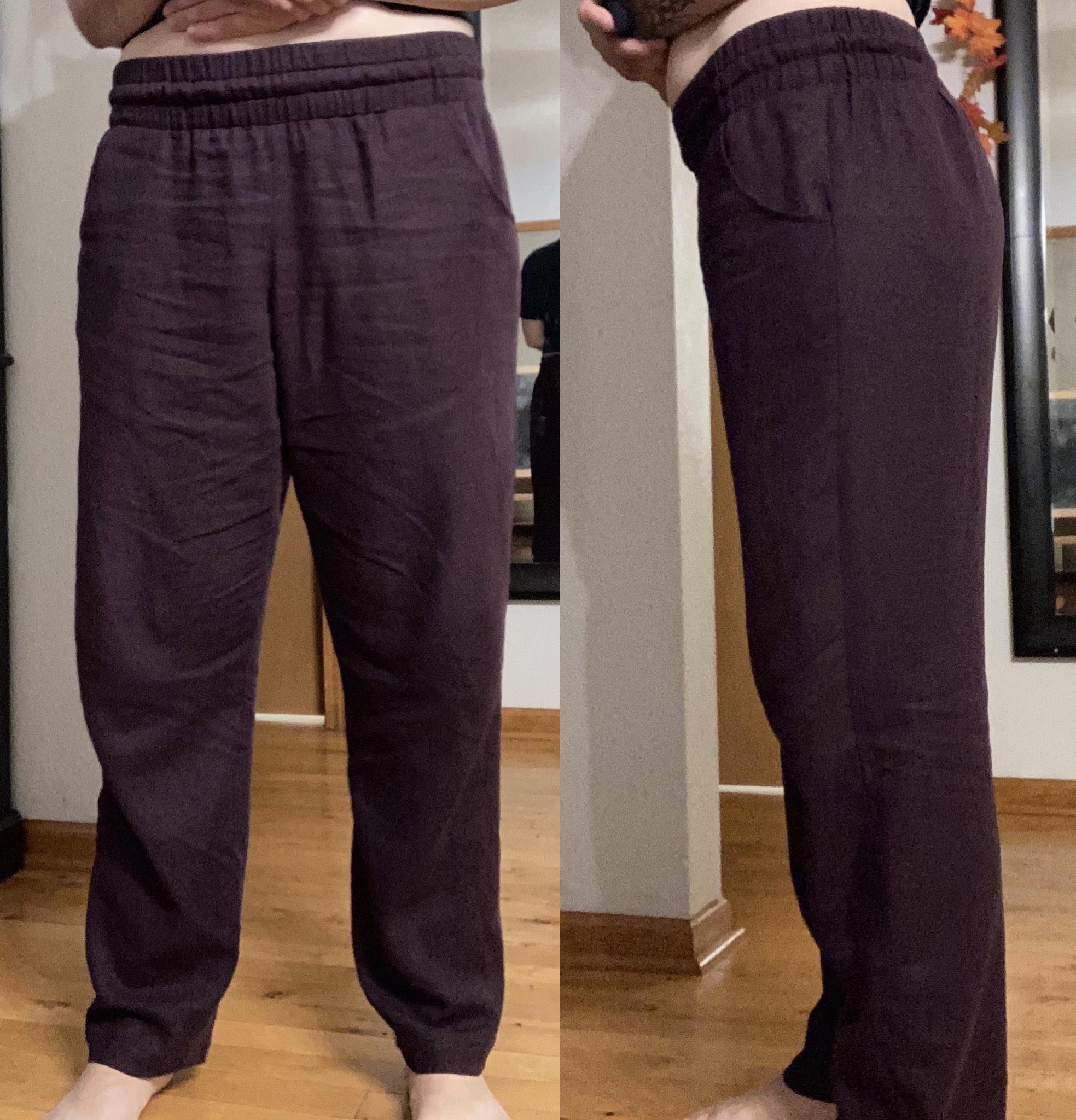 They’re wrinkly cuz I wore them for five min (linen, amiright?) but I