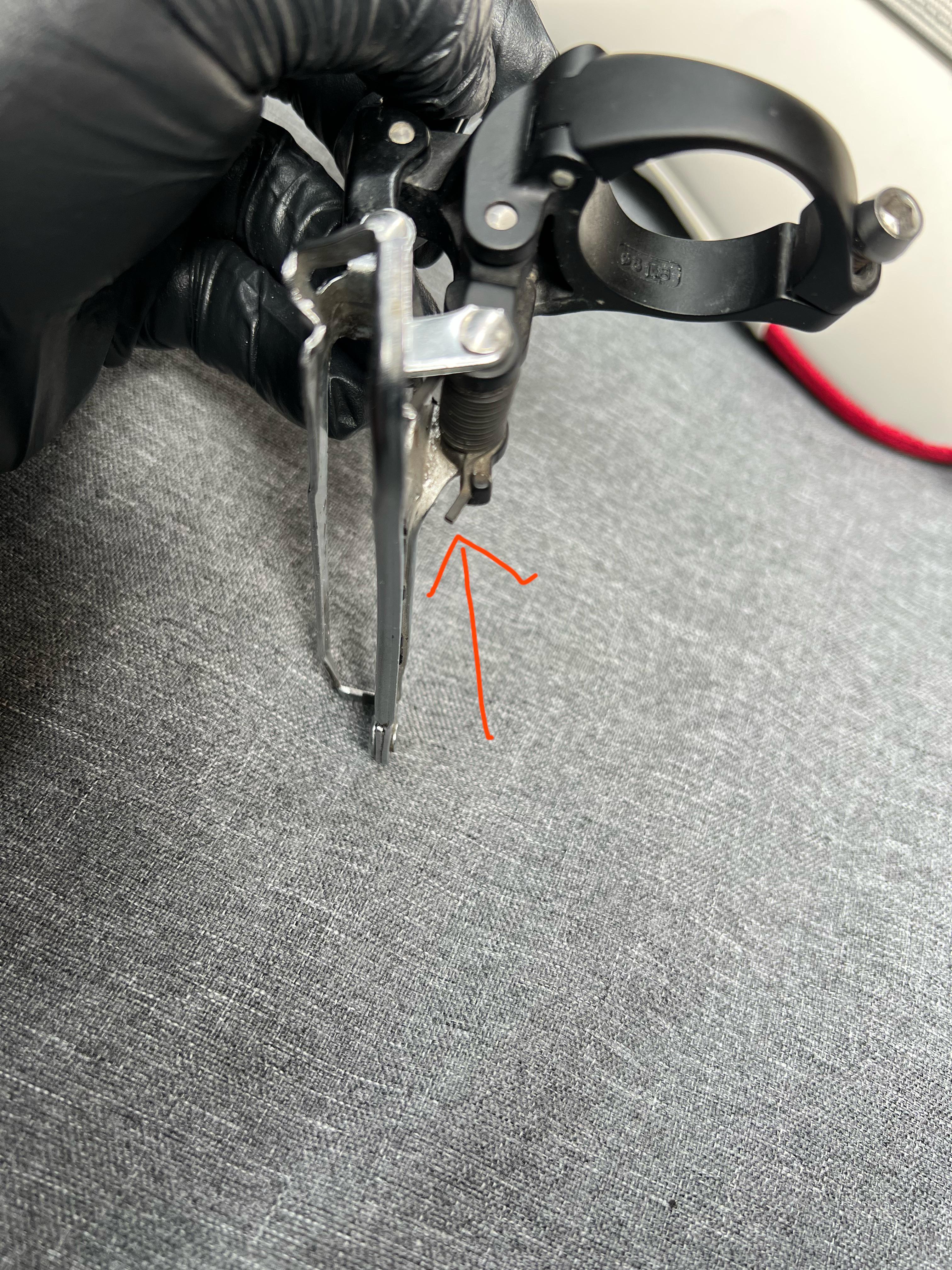 Shimano 105 5800 Front Derailleur Spring bent? r/bikewrench