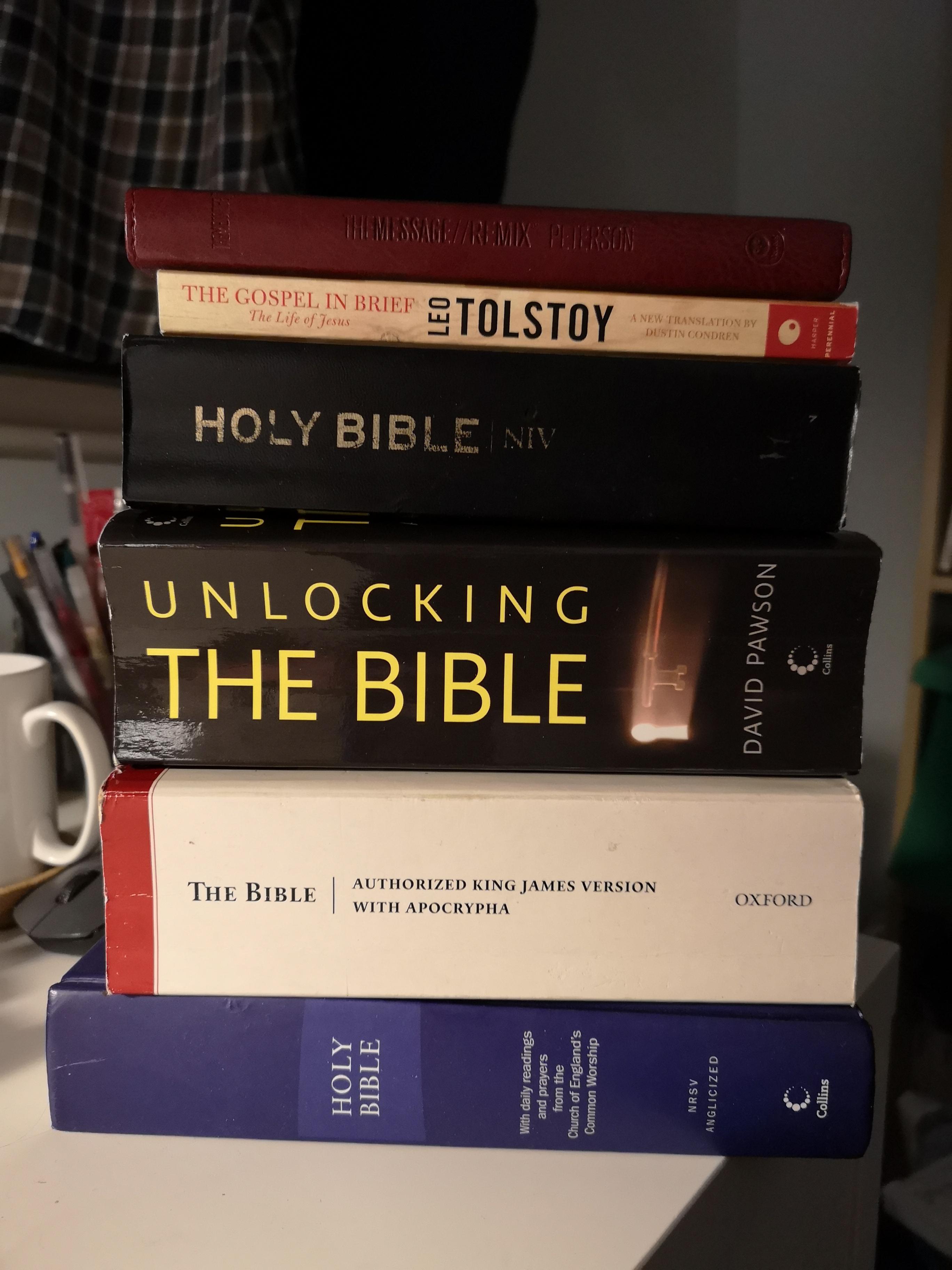 What Bibles / Study Bibles are you all using? r/OpenChristian