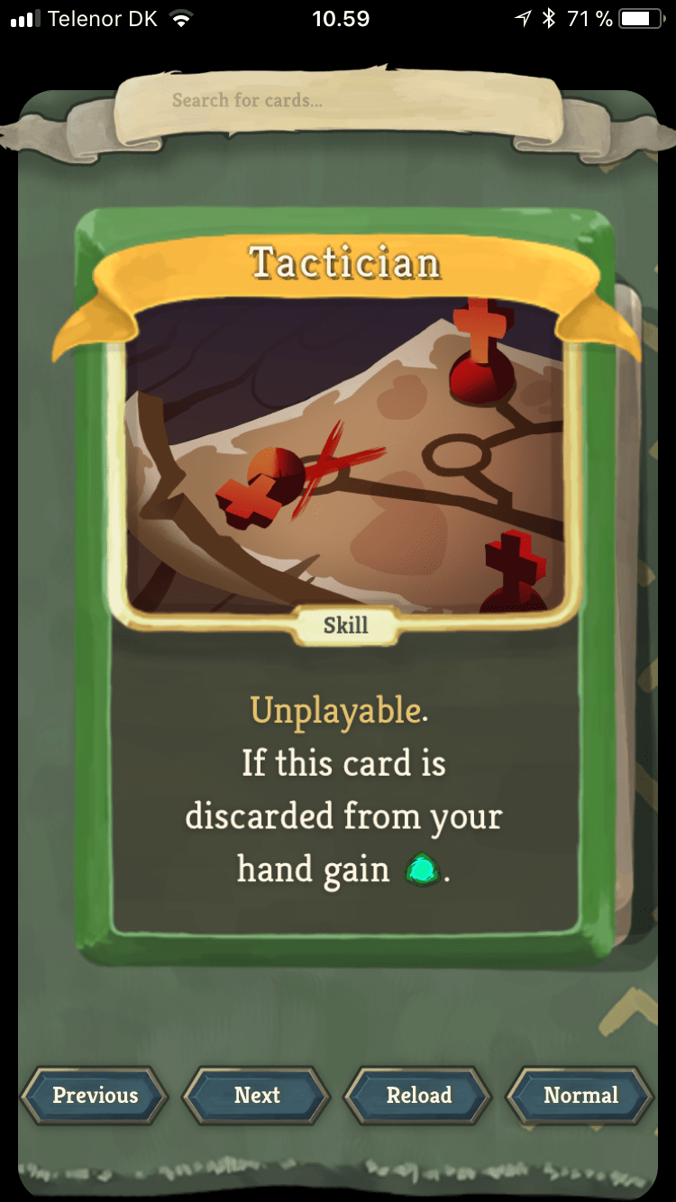 Slay the Spire Mobile Card Reference slaythespire