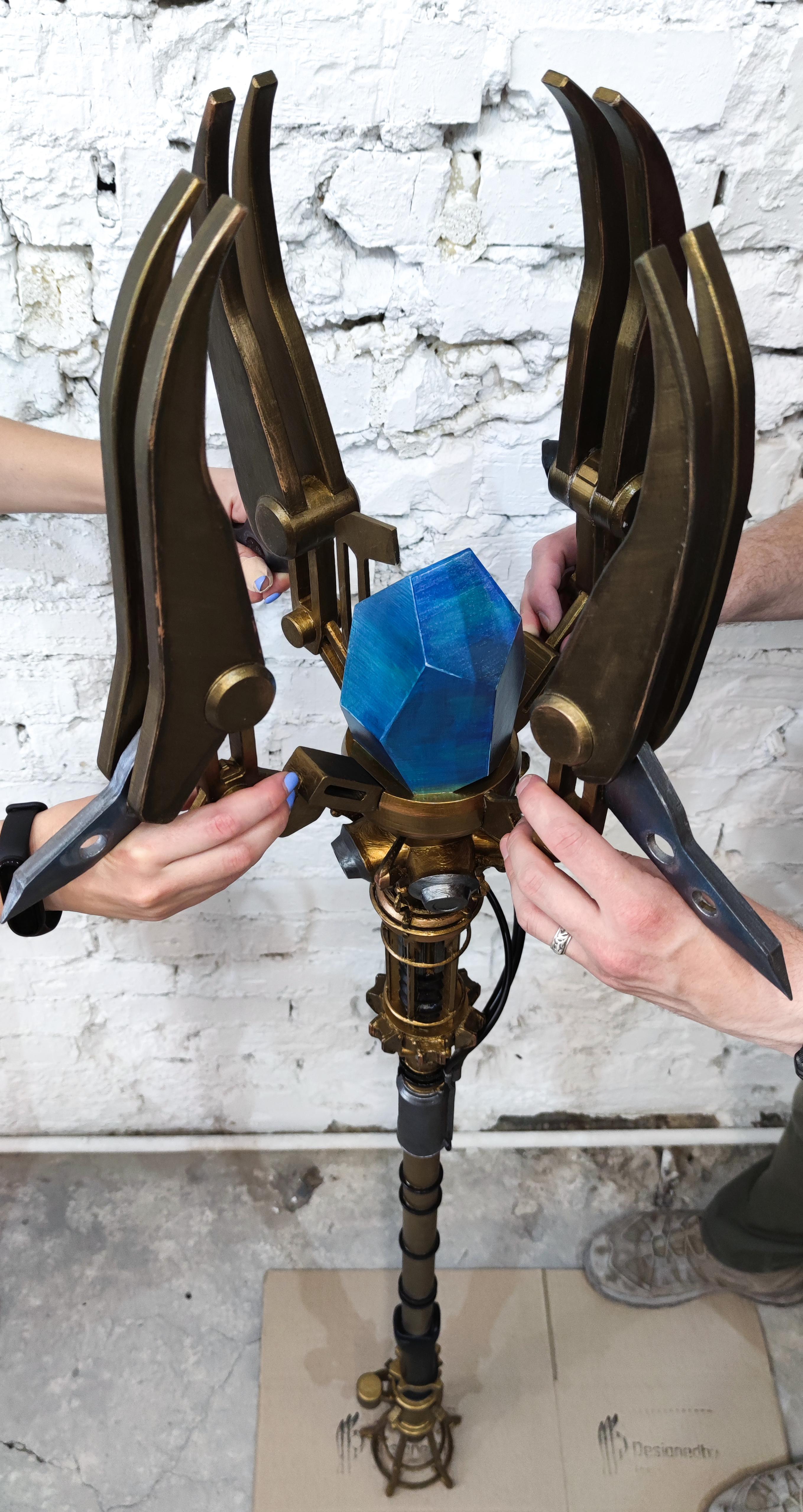 The upgraded ice staff r/cosplayprops