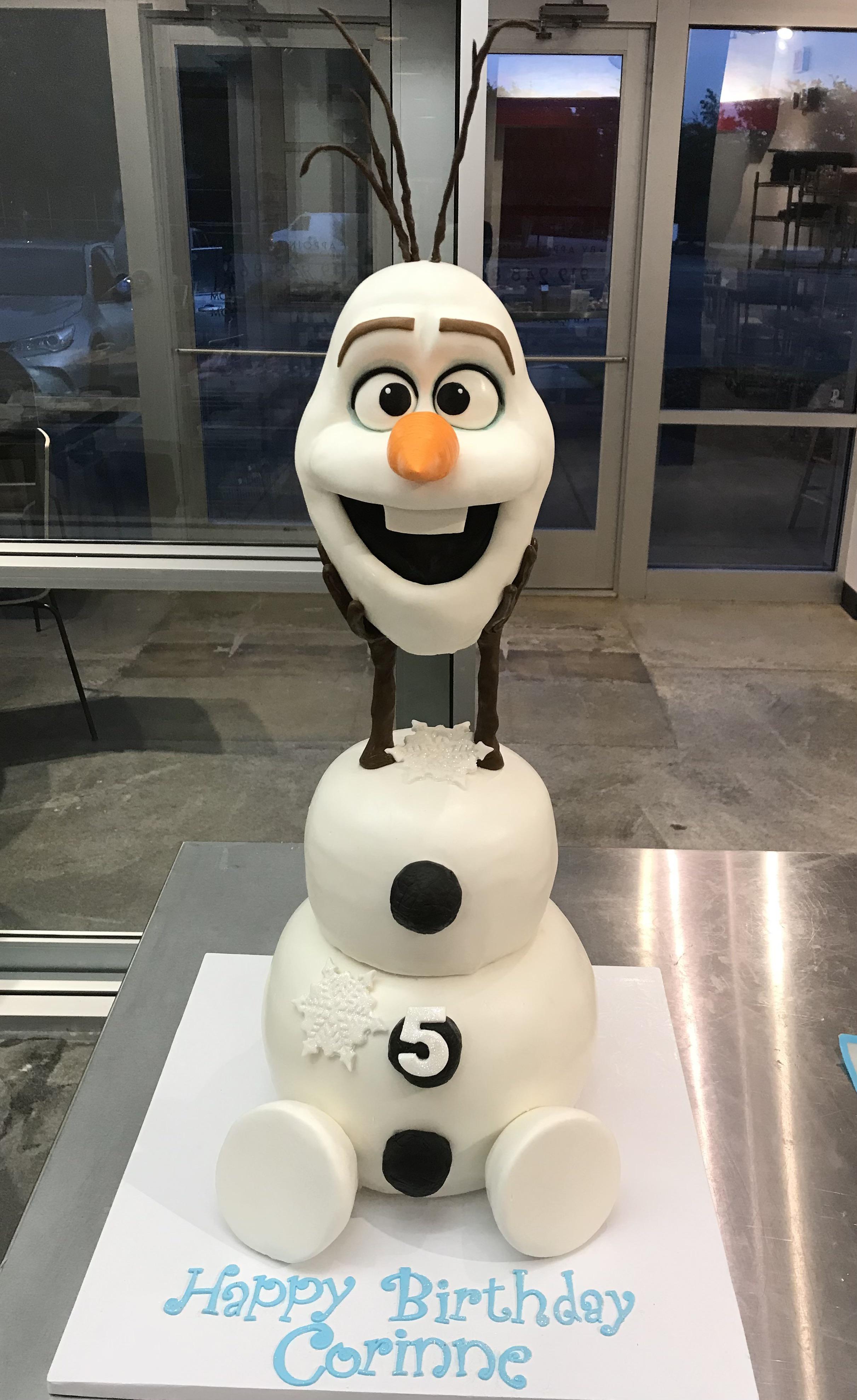 Olaf cake I made earlier this year! cakedecorating