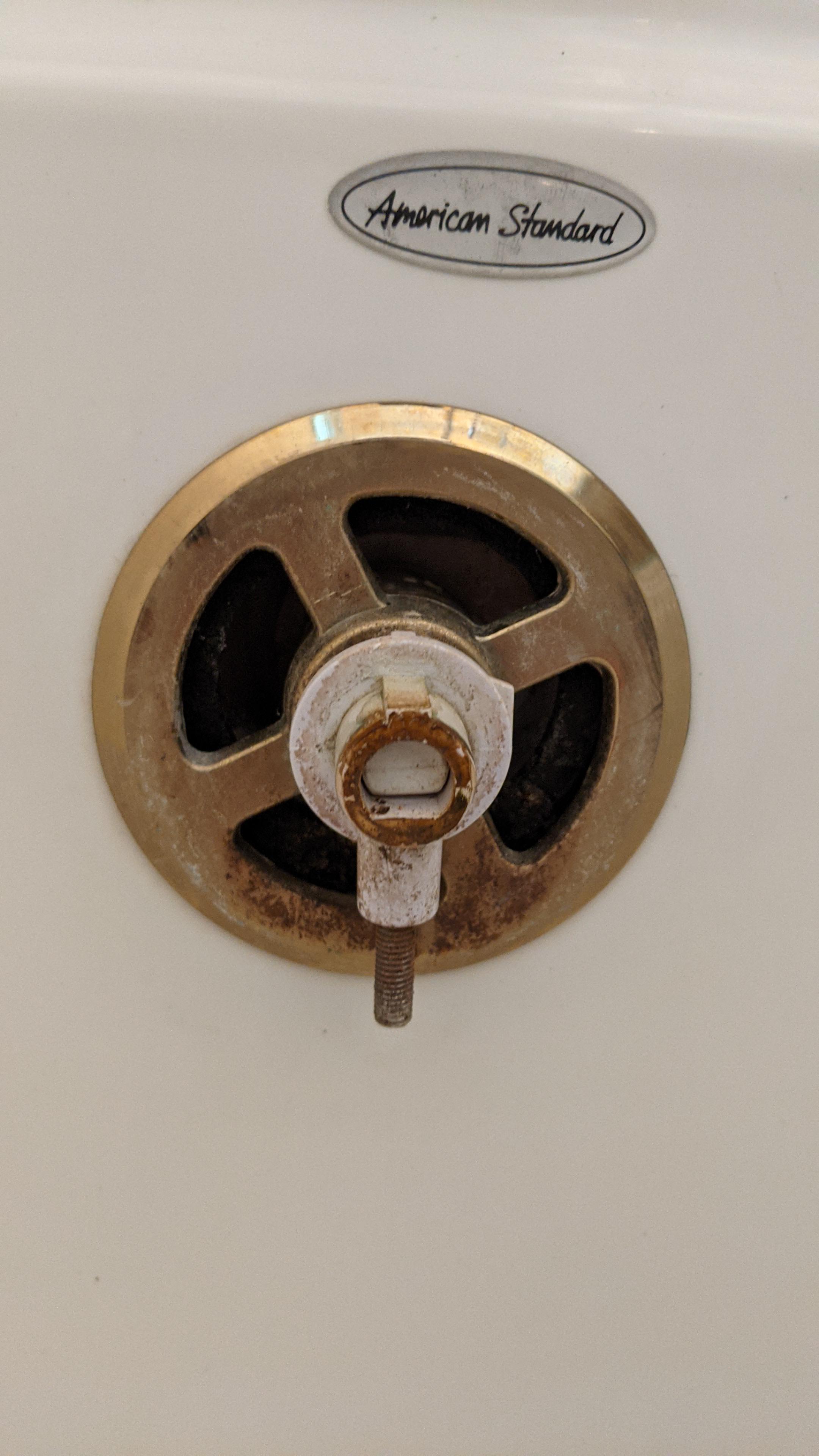 How do I get a snake in here/remove this piece? 2003 American Standard